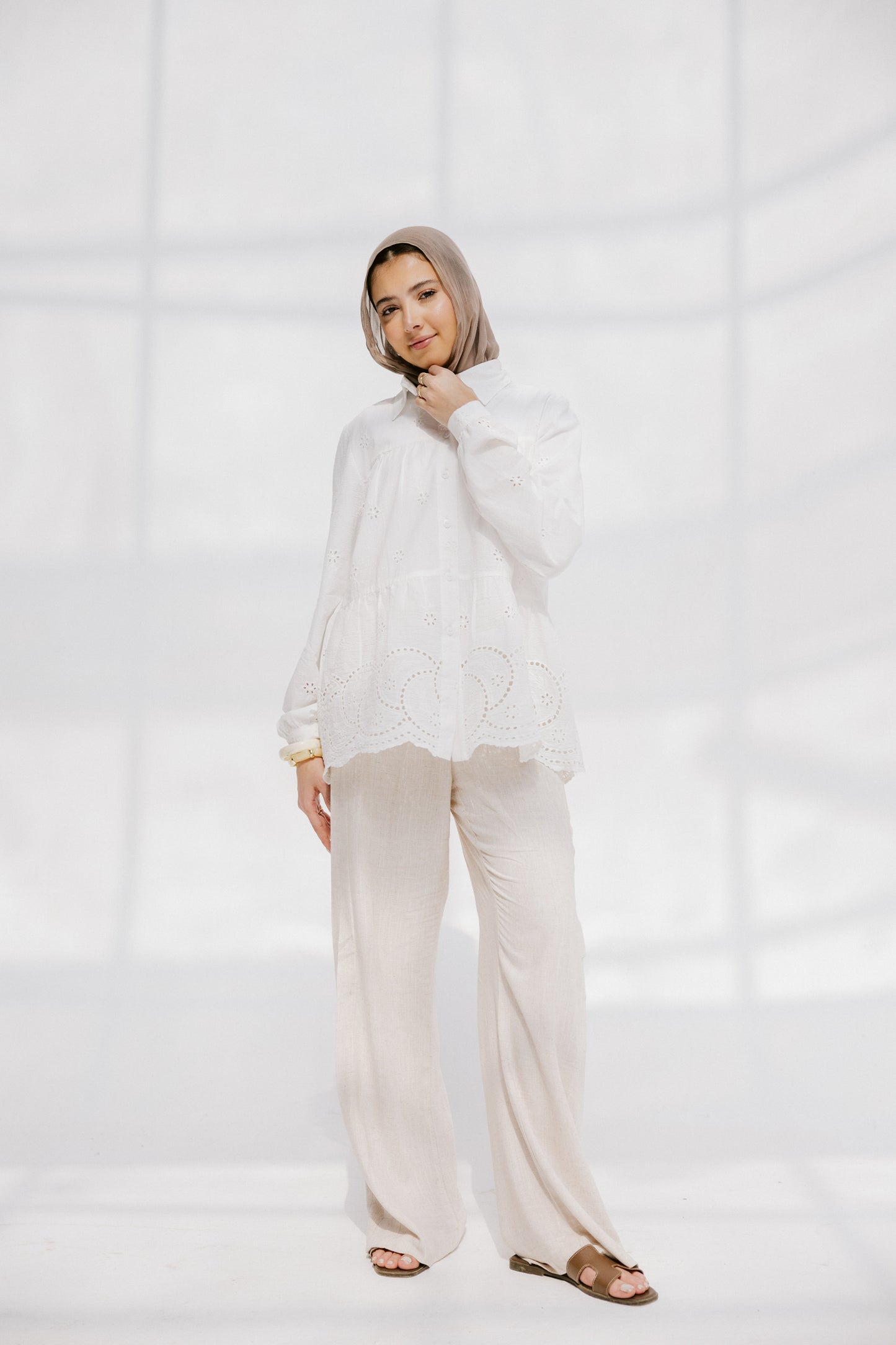 Sea Wave blouse in White