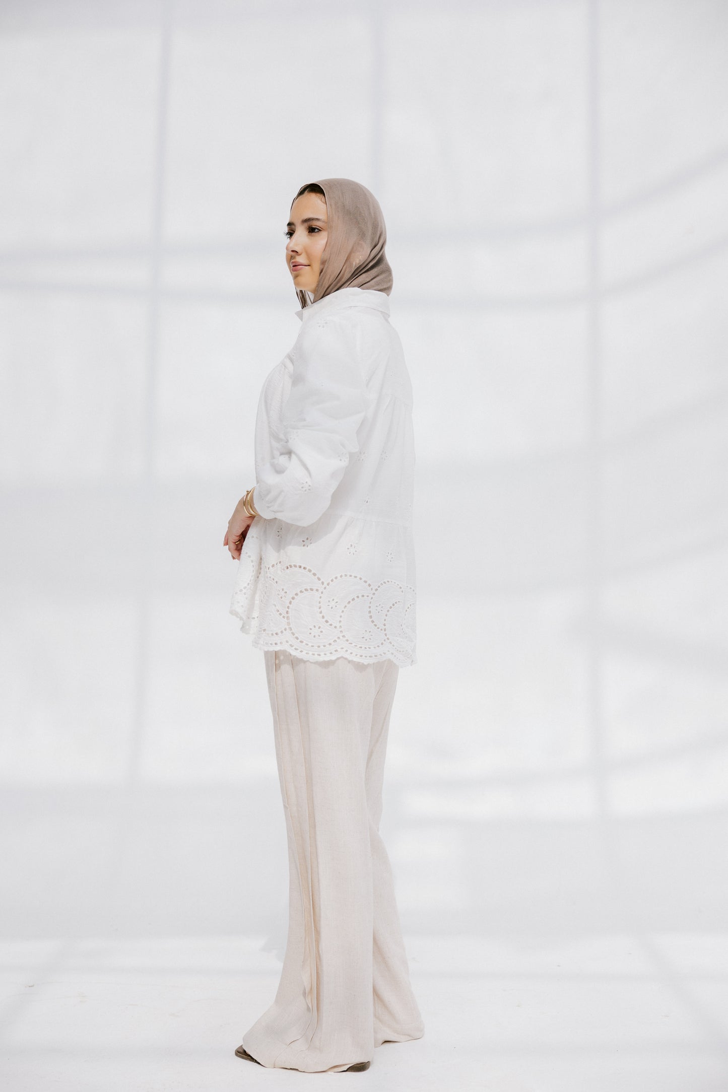 Sea Wave blouse in White