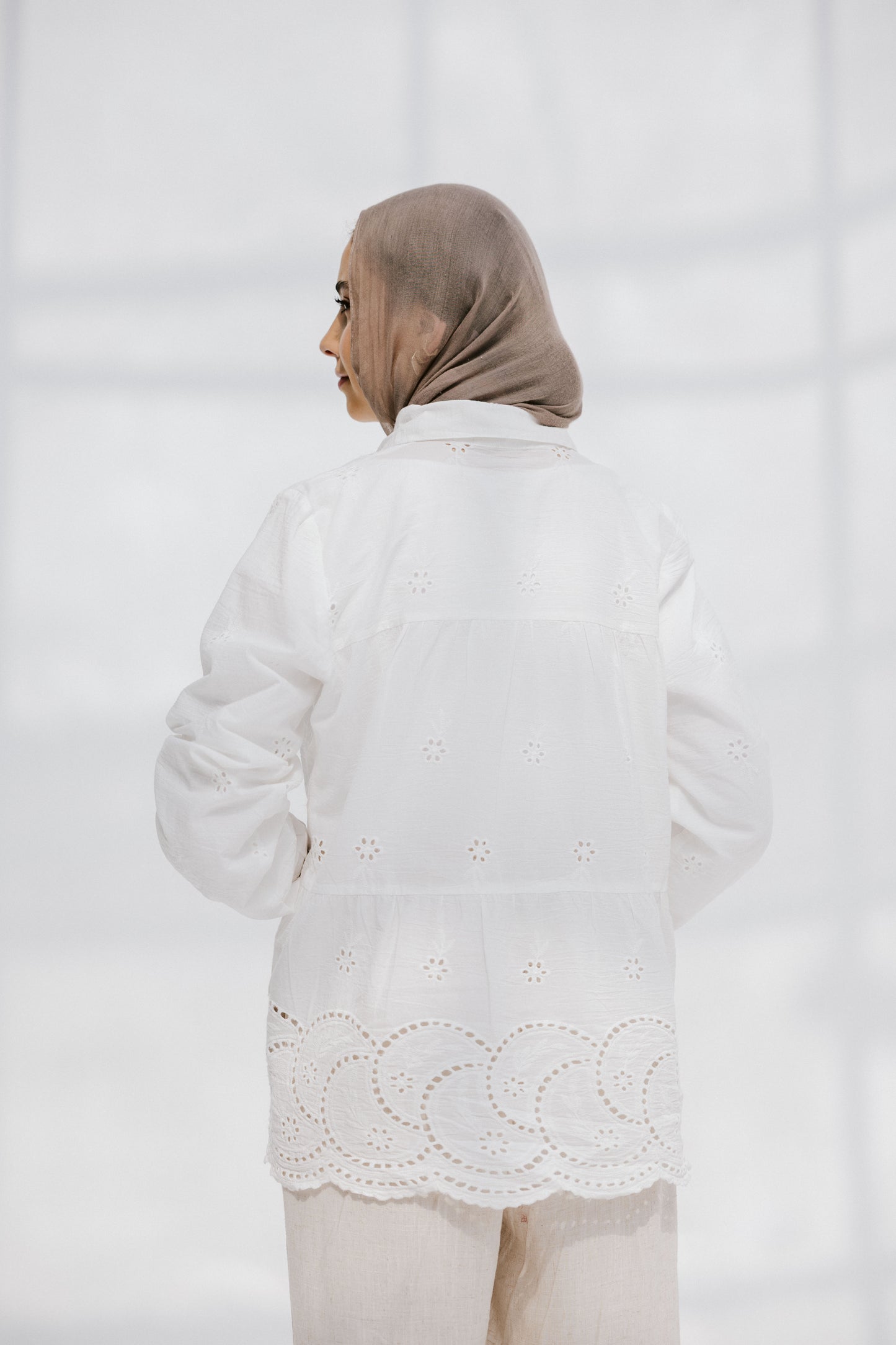 Sea Wave blouse in White