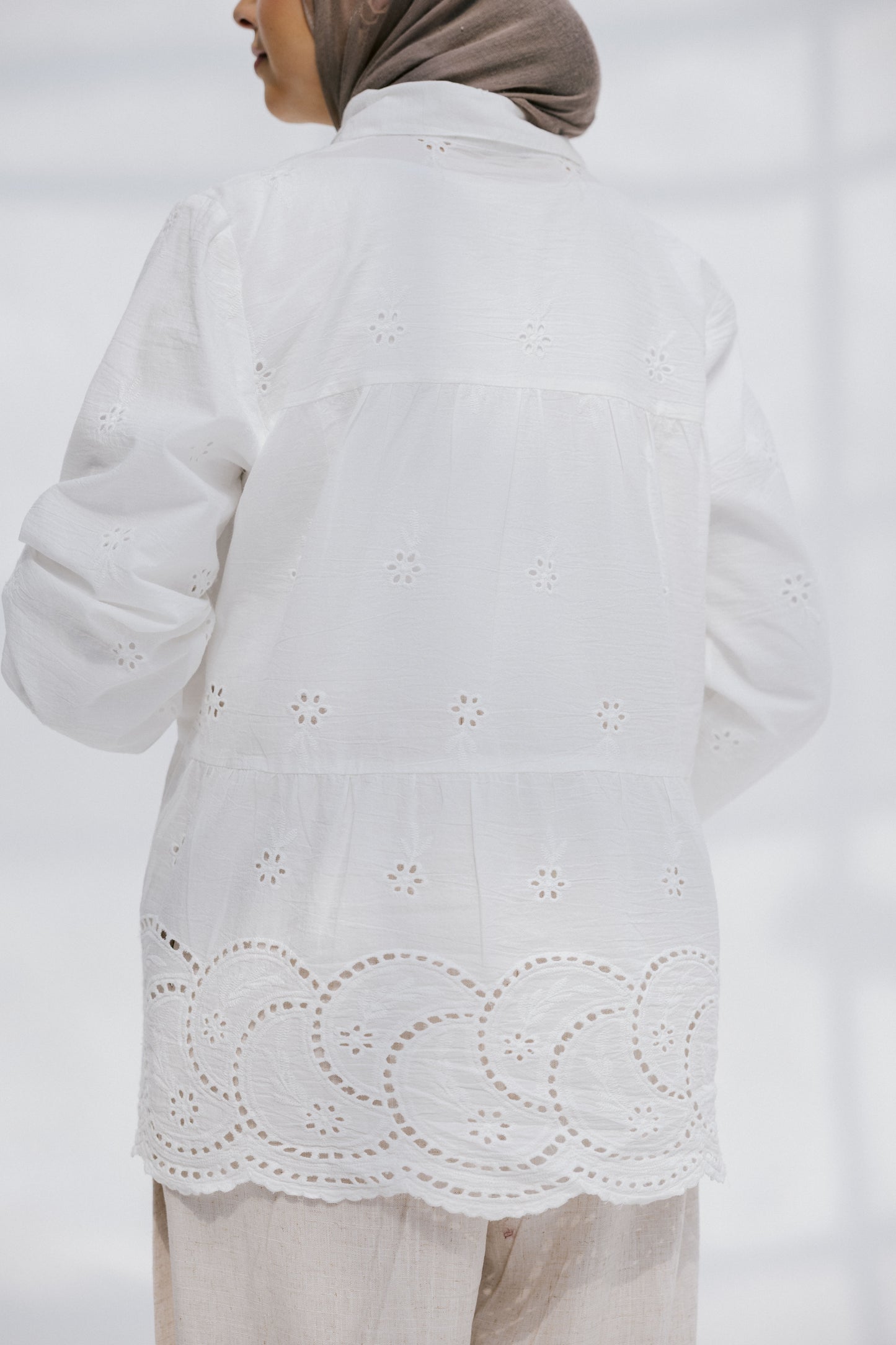 Sea Wave blouse in White