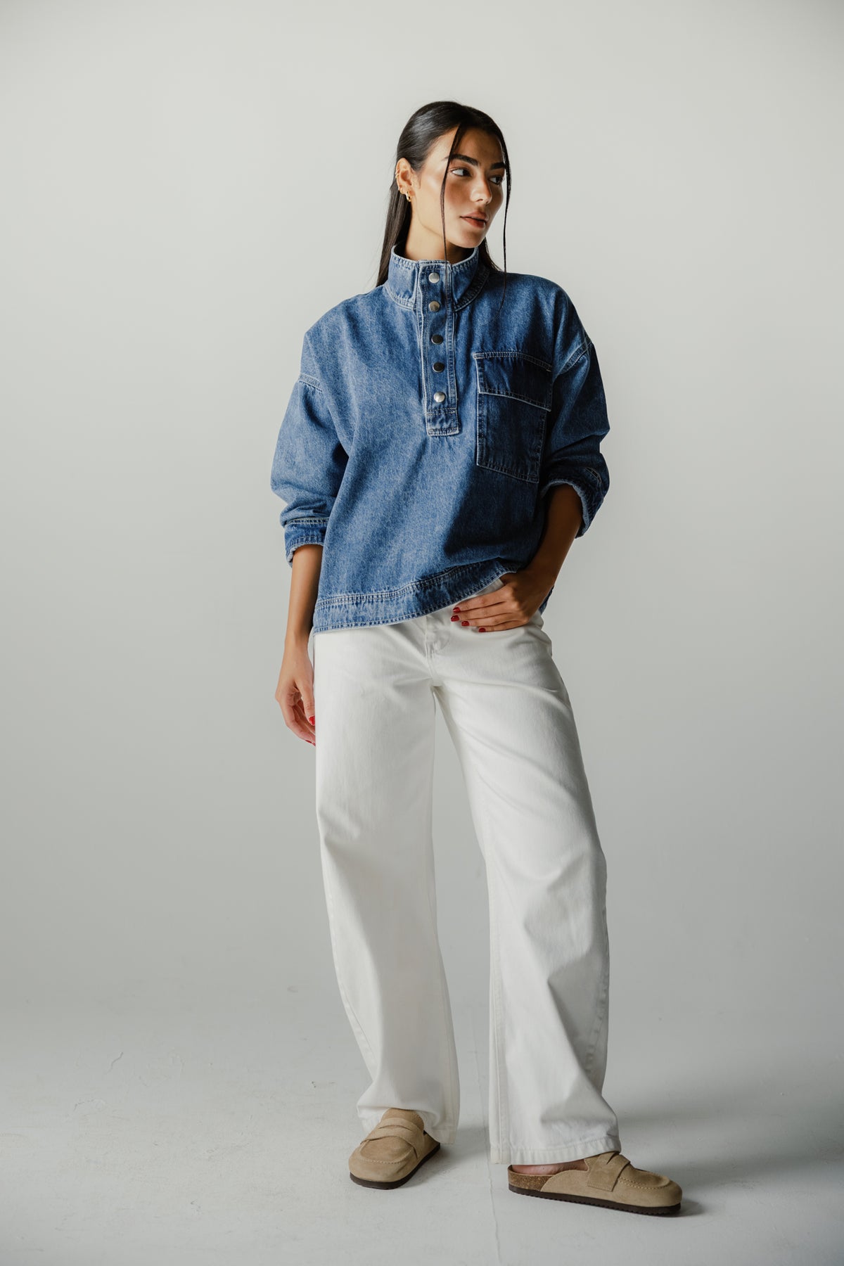 The Funnel Denim shirt