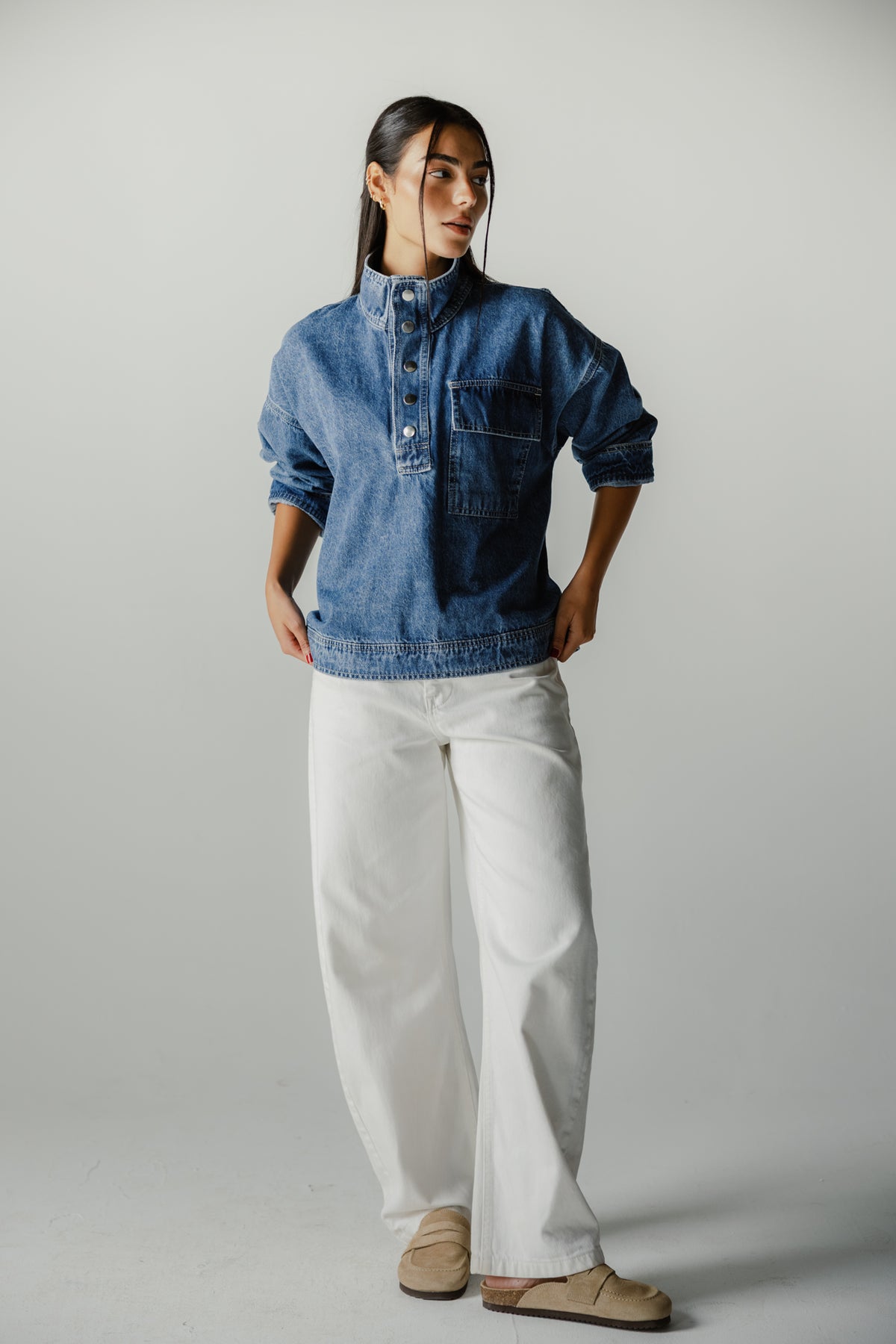 The Funnel Denim shirt