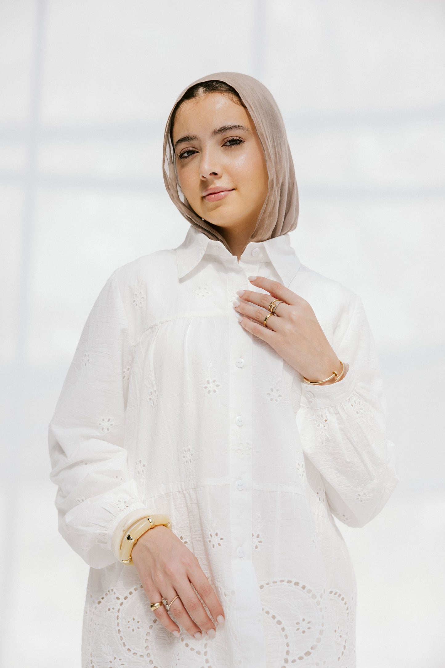 Sea Wave blouse in White
