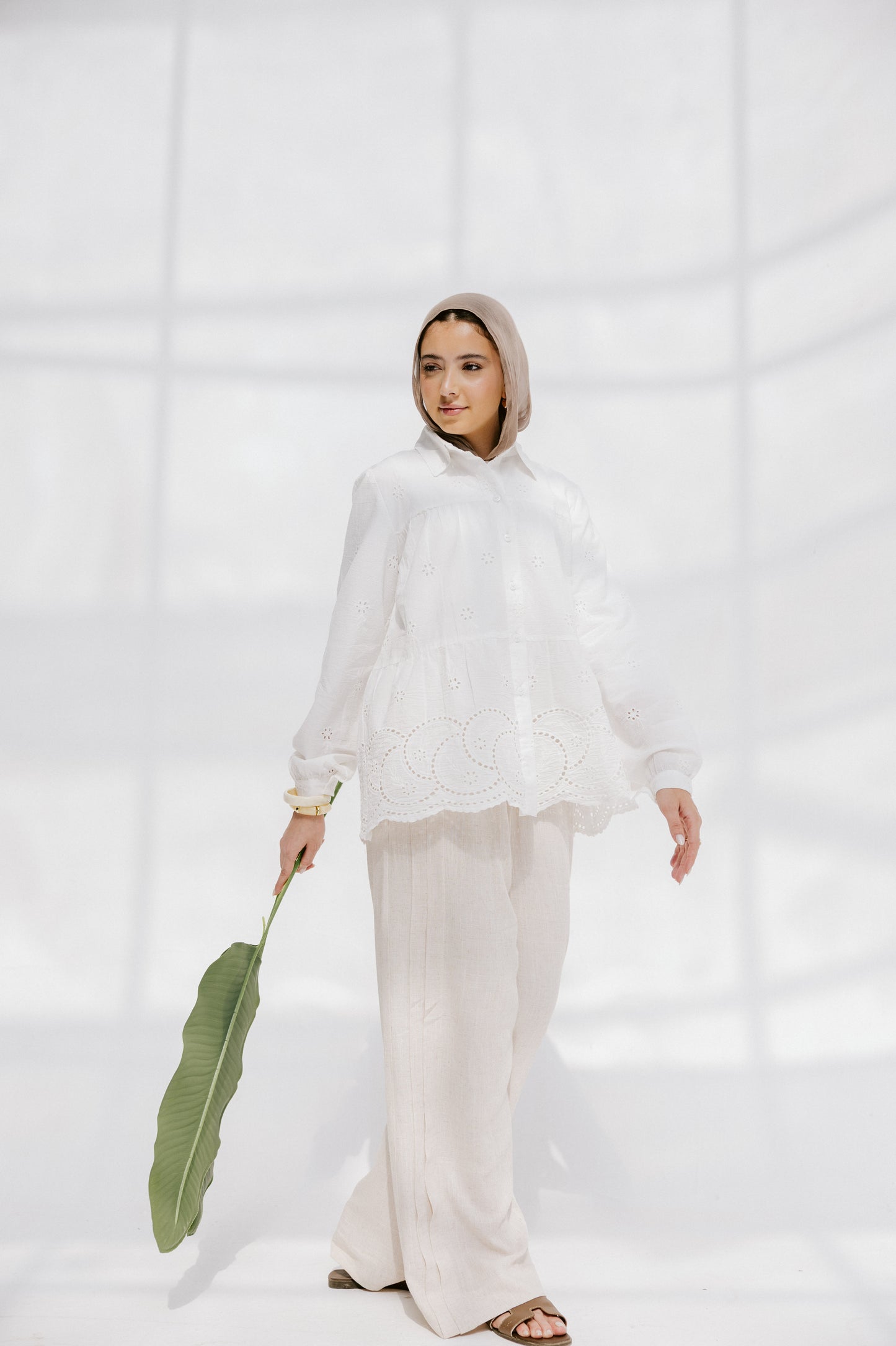 Sea Wave blouse in White