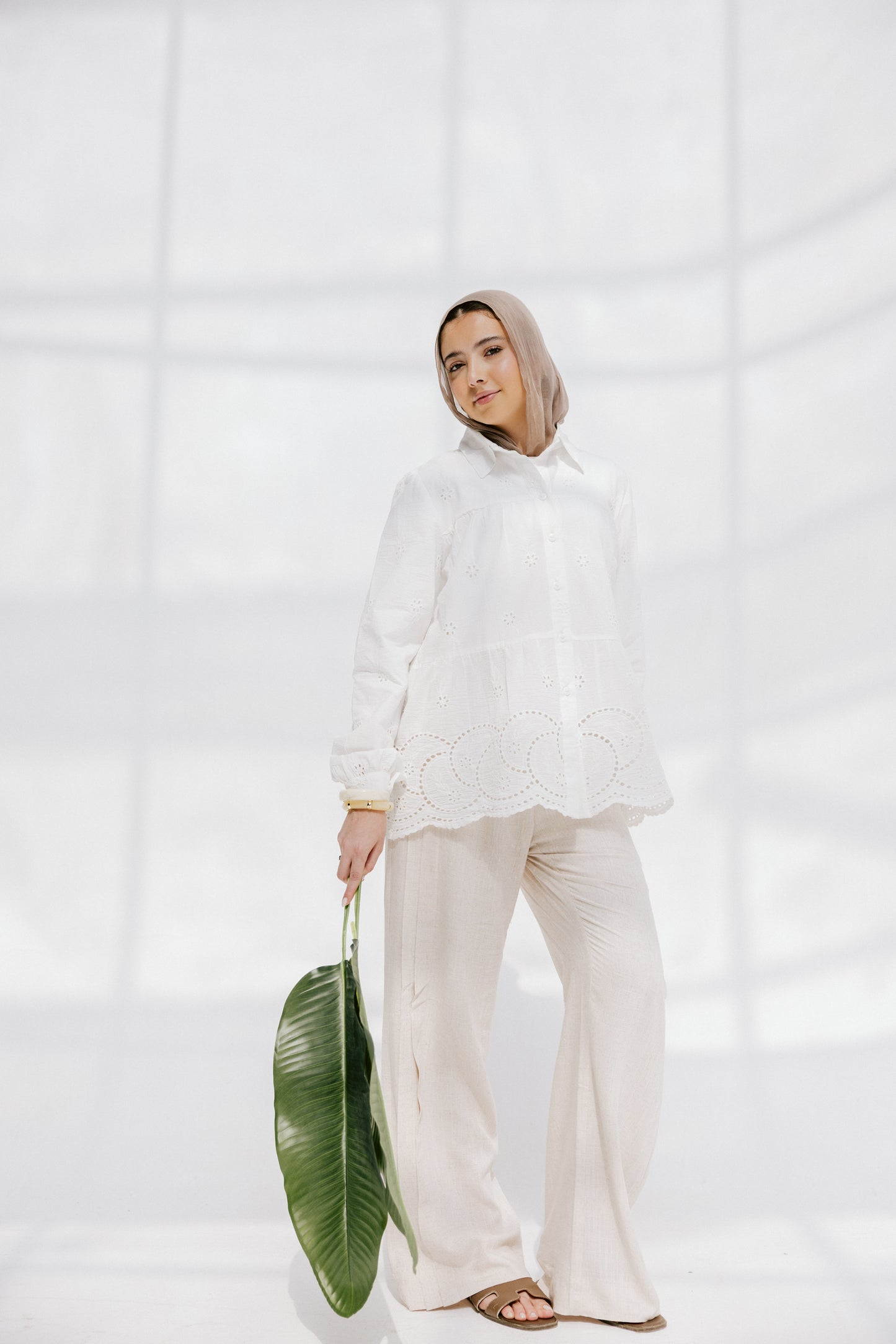 Sea Wave blouse in White
