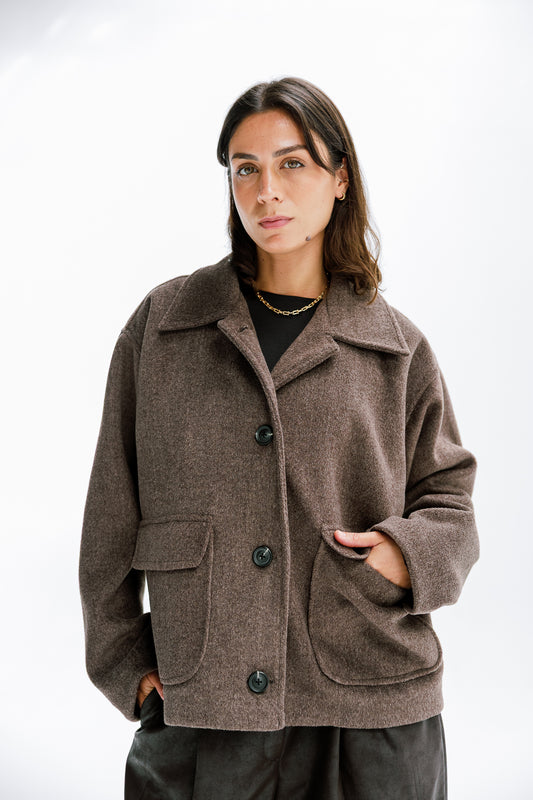 The Ember Jacket in Walnut