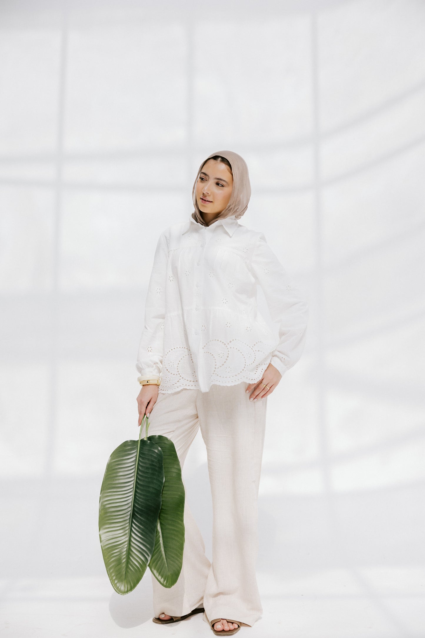Sea Wave blouse in White