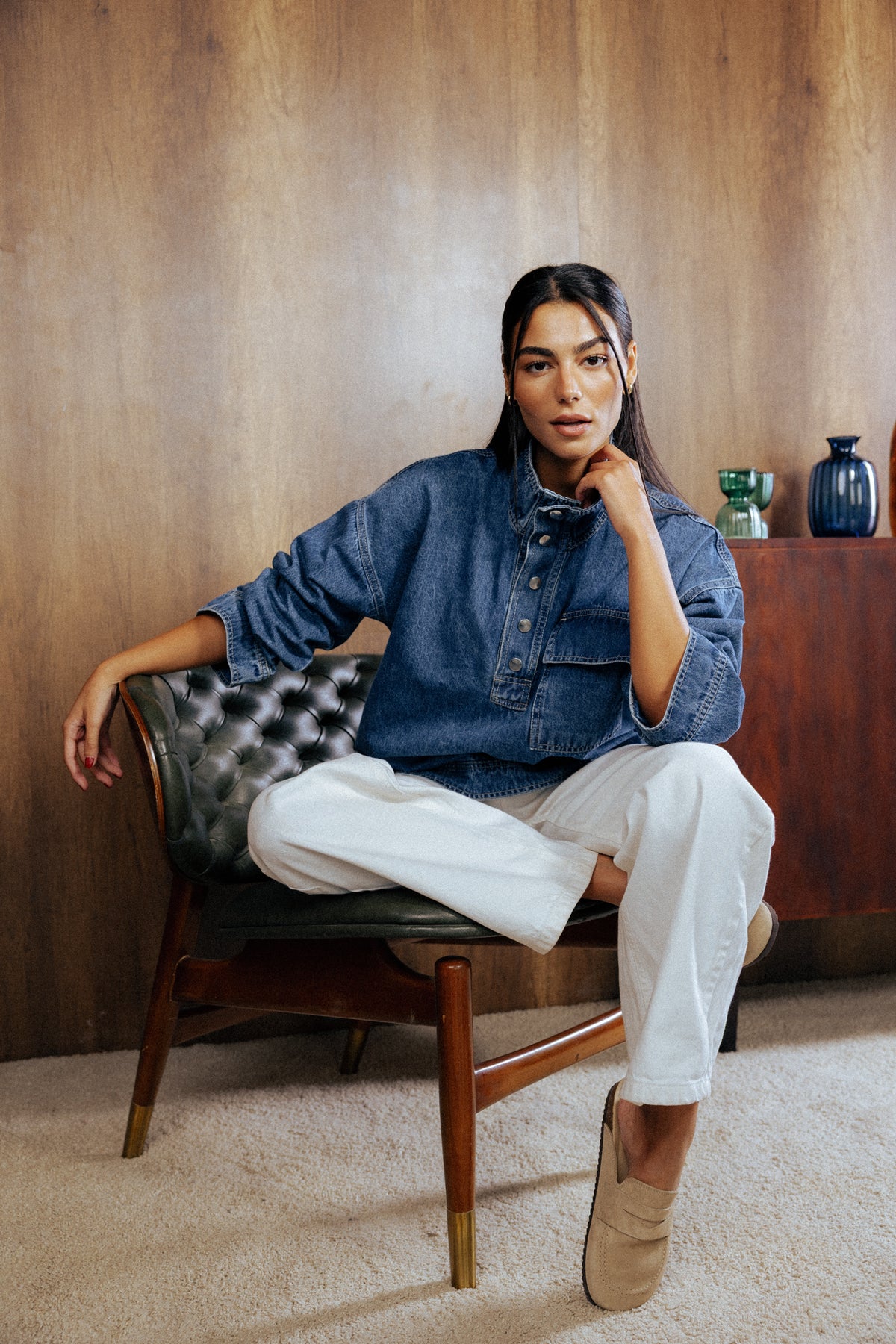 The Funnel Denim shirt