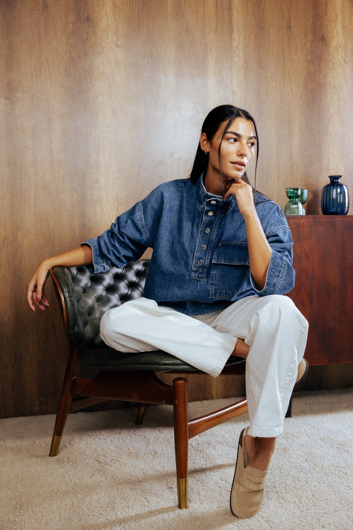 The Funnel Denim shirt