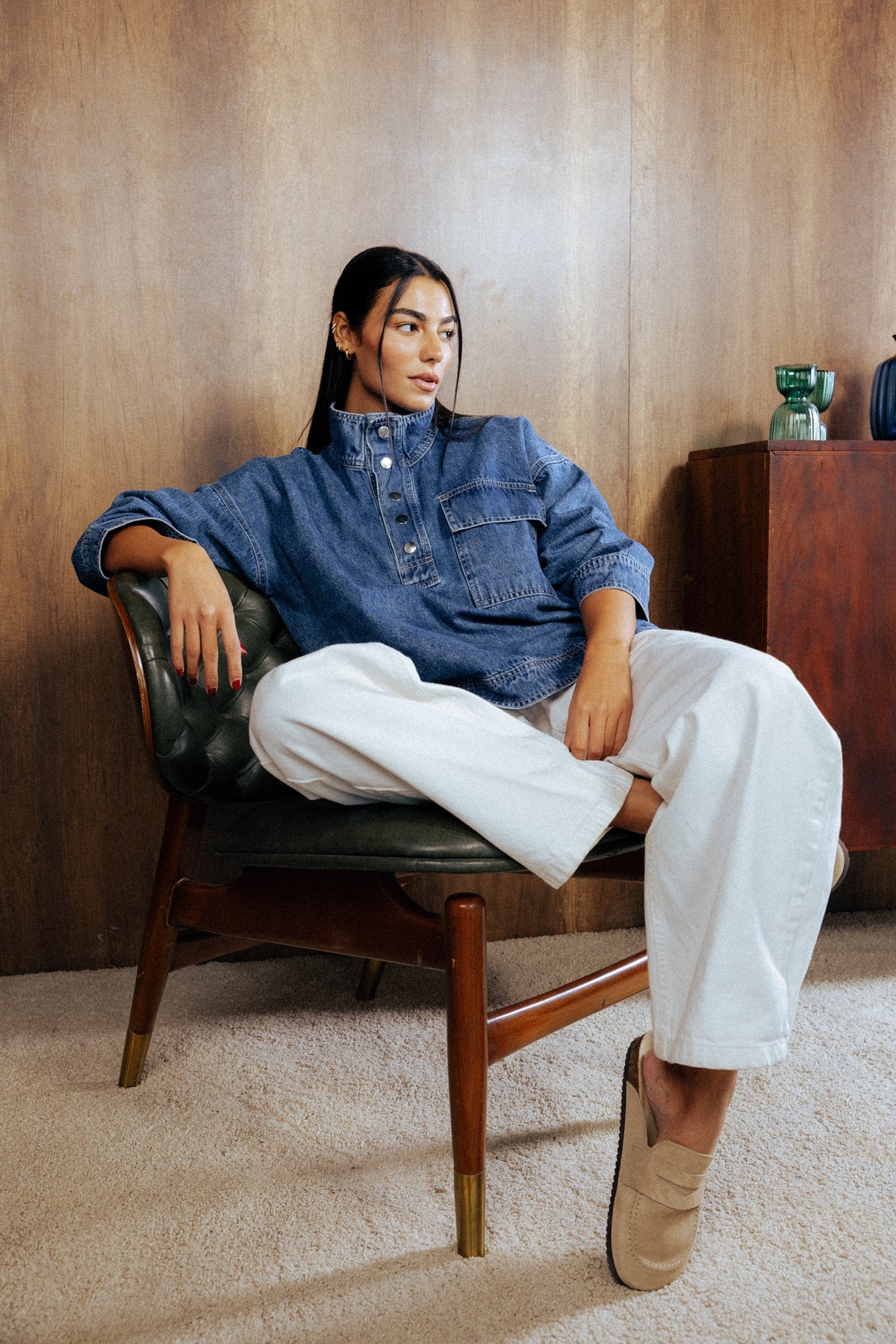 The Funnel Denim shirt