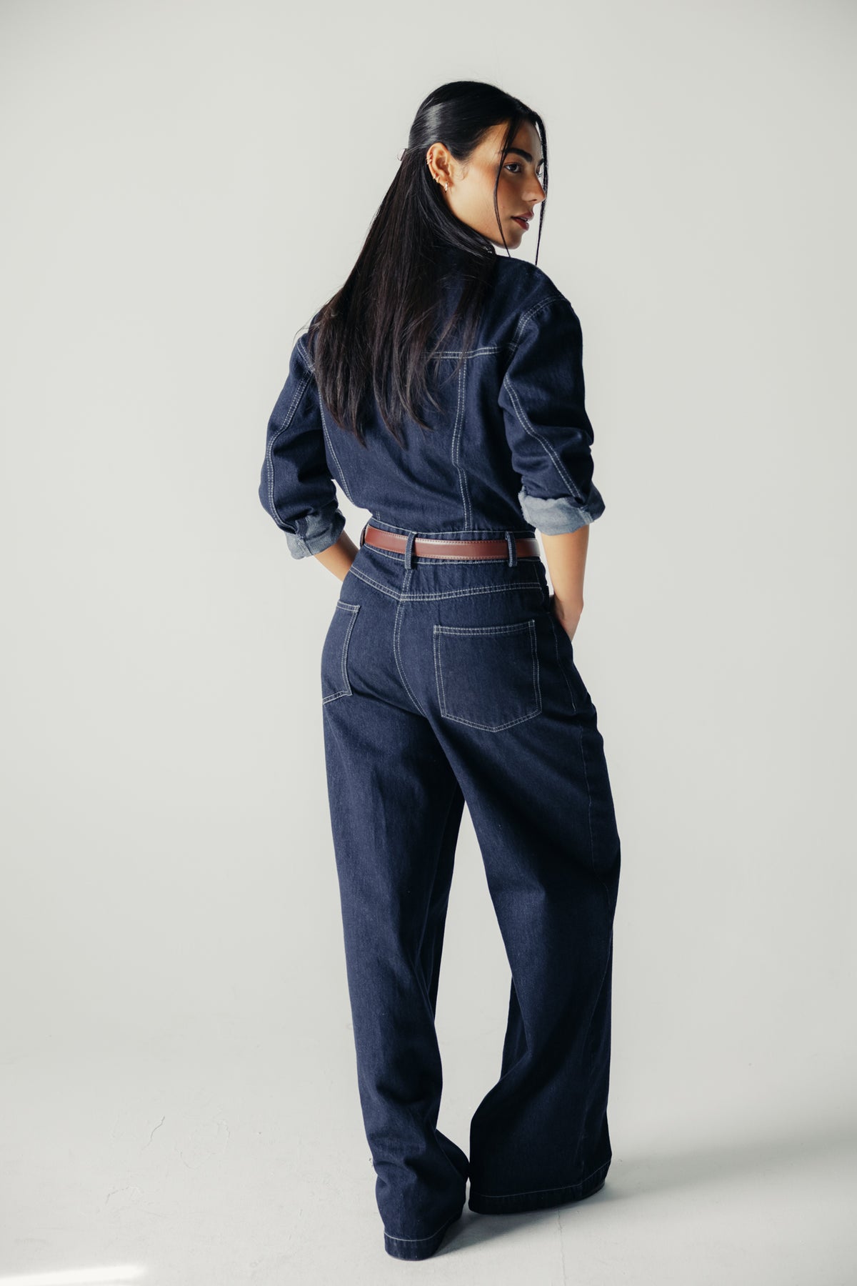New Clara Jumpsuit in Raw Denim