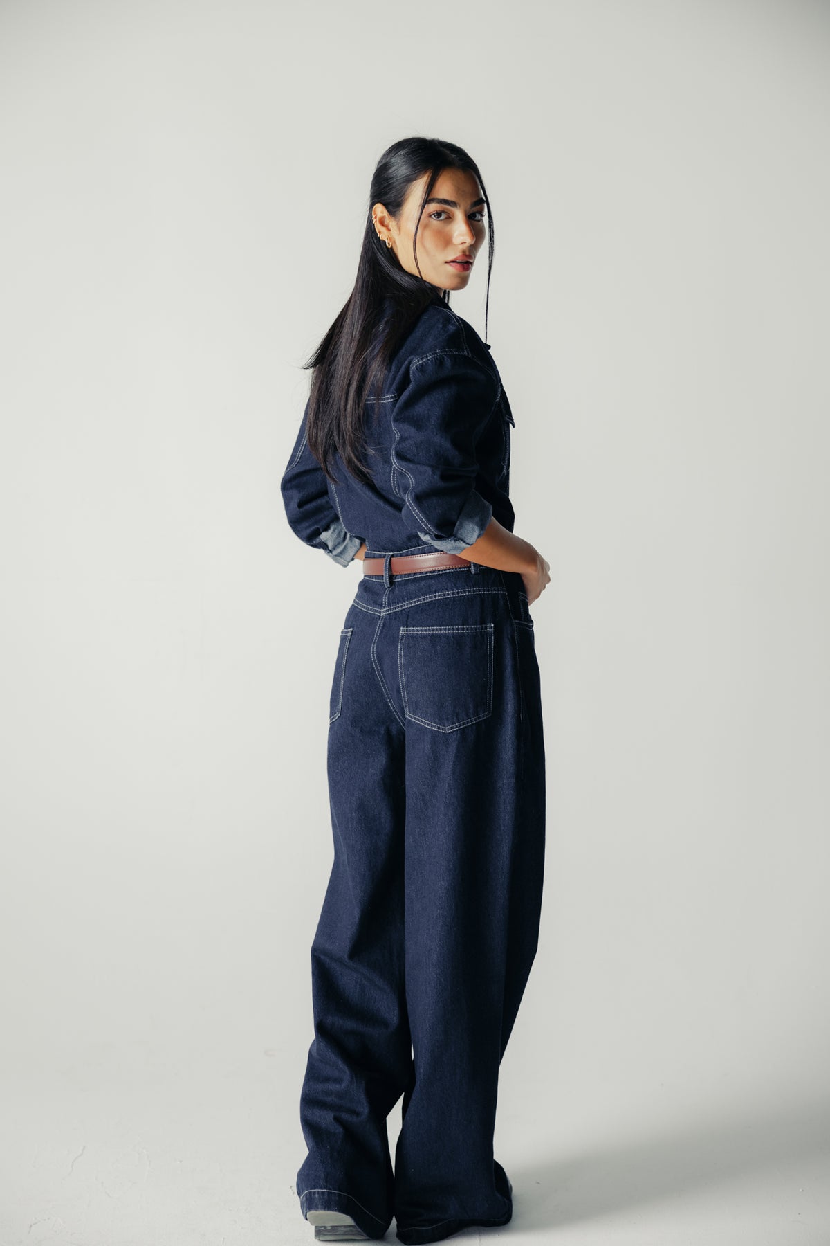 New Clara Jumpsuit in Raw Denim