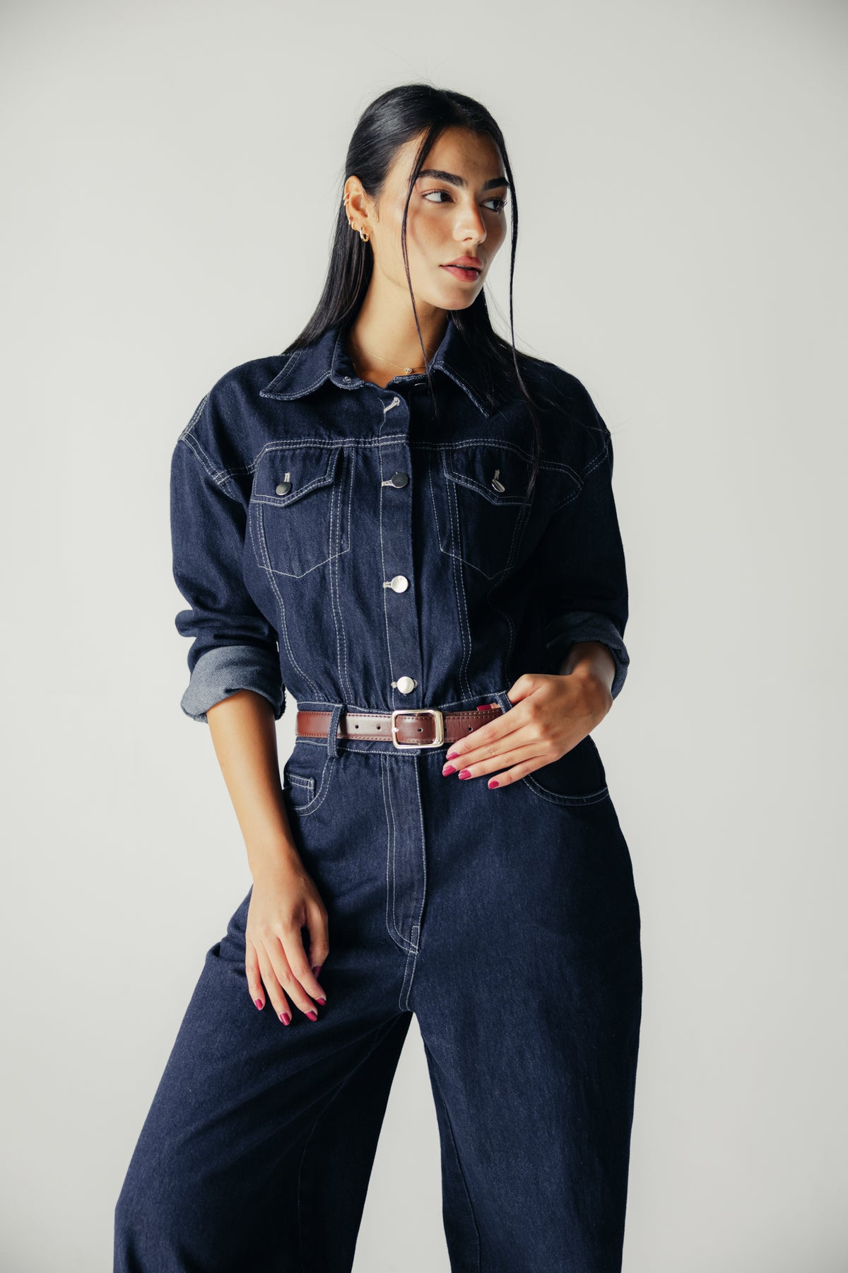 New Clara Jumpsuit in Raw Denim