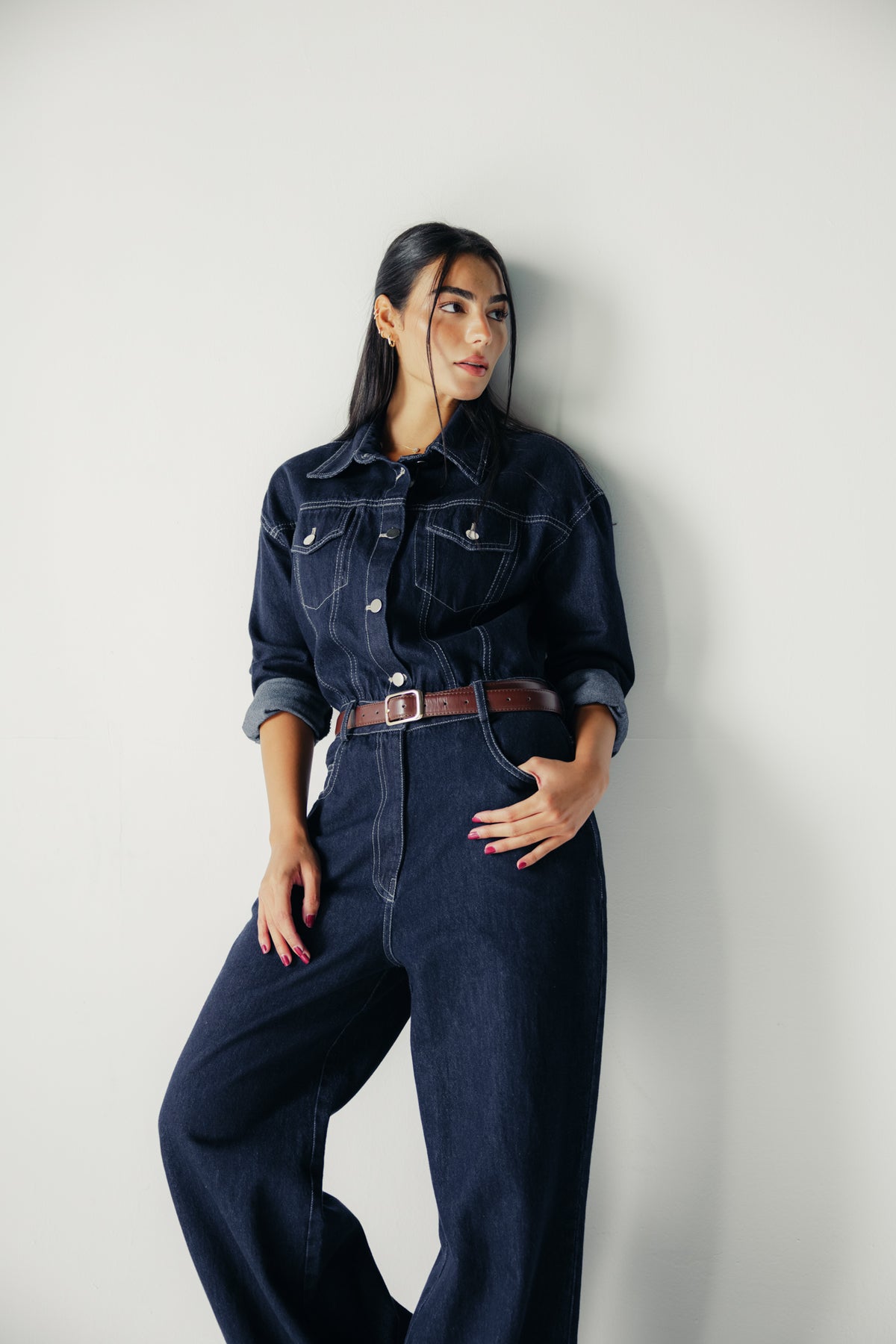 New Clara Jumpsuit in Raw Denim