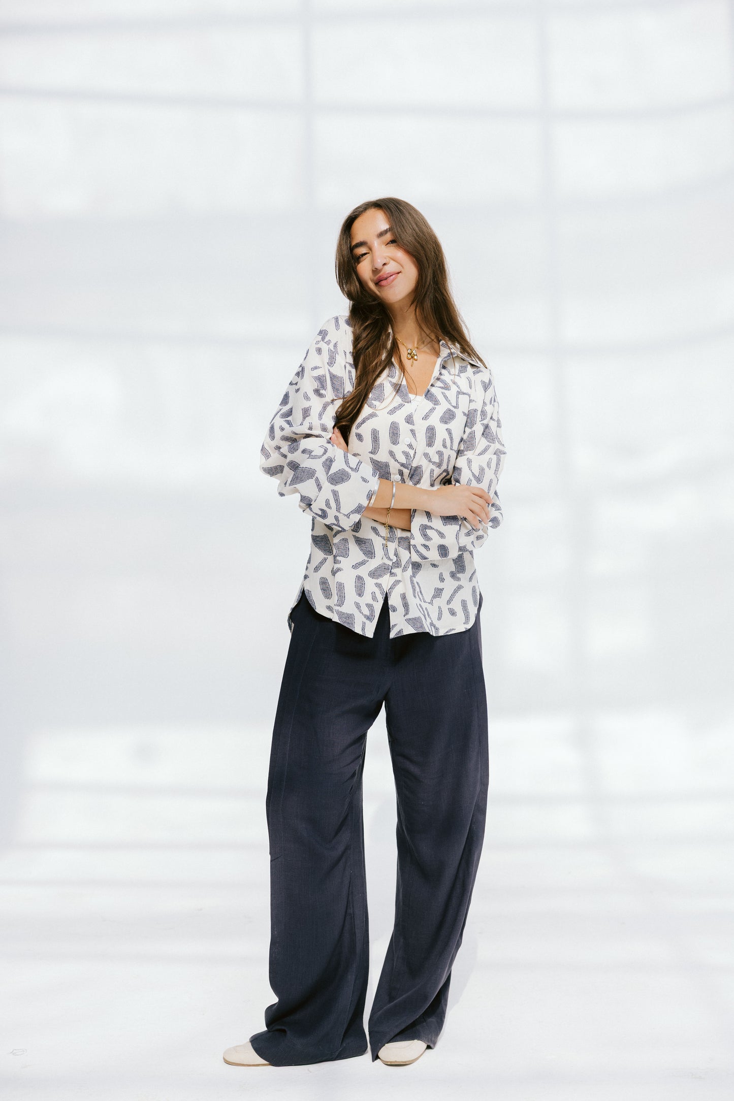 Beach Breeze shirt in denim blue