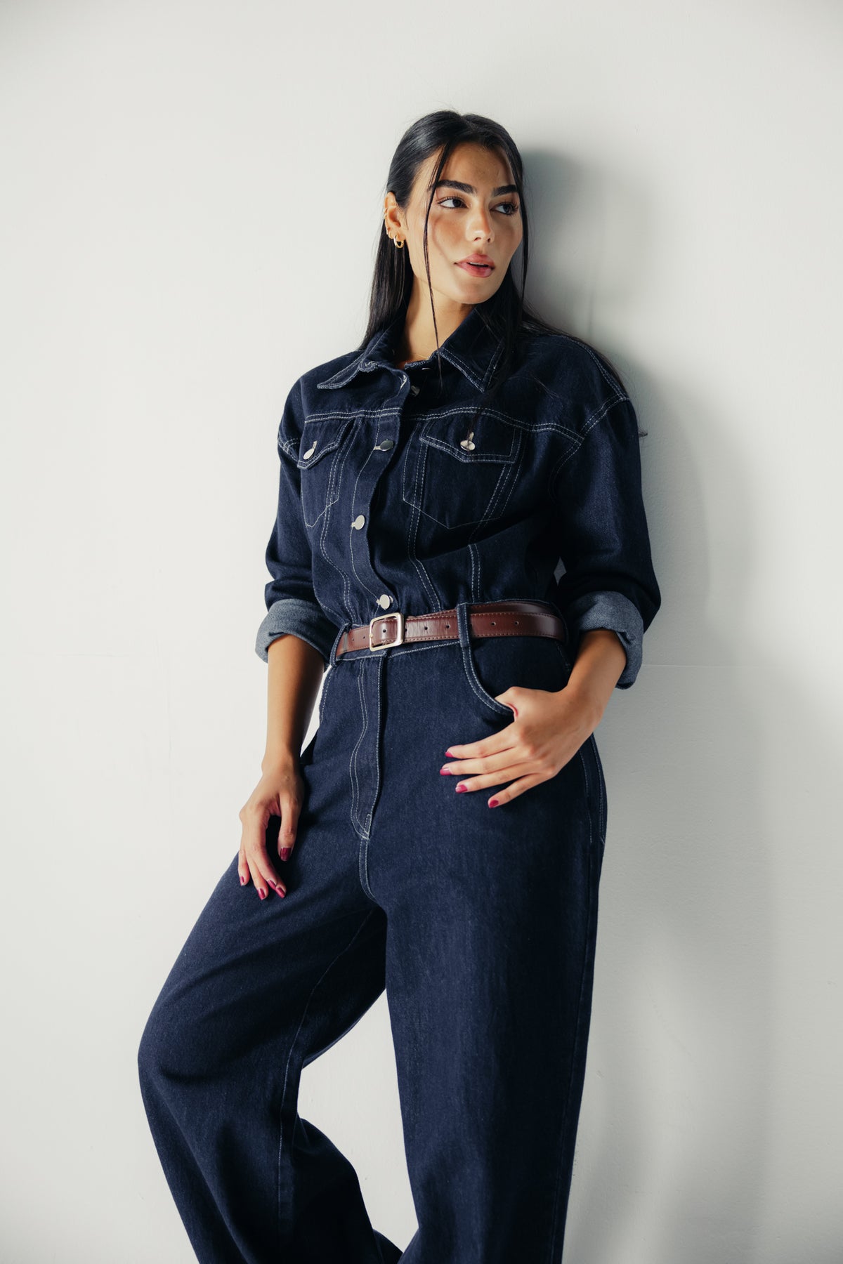 New Clara Jumpsuit in Raw Denim