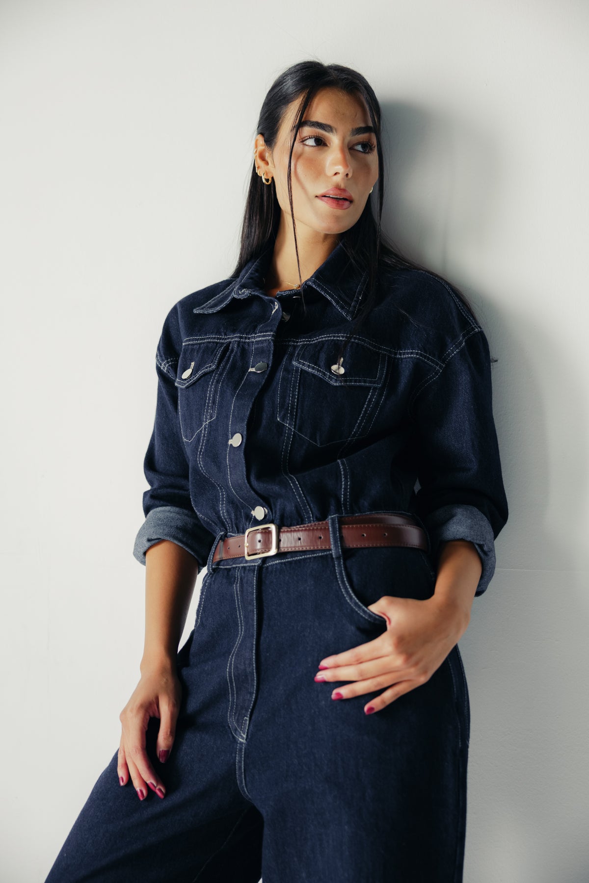 New Clara Jumpsuit in Raw Denim