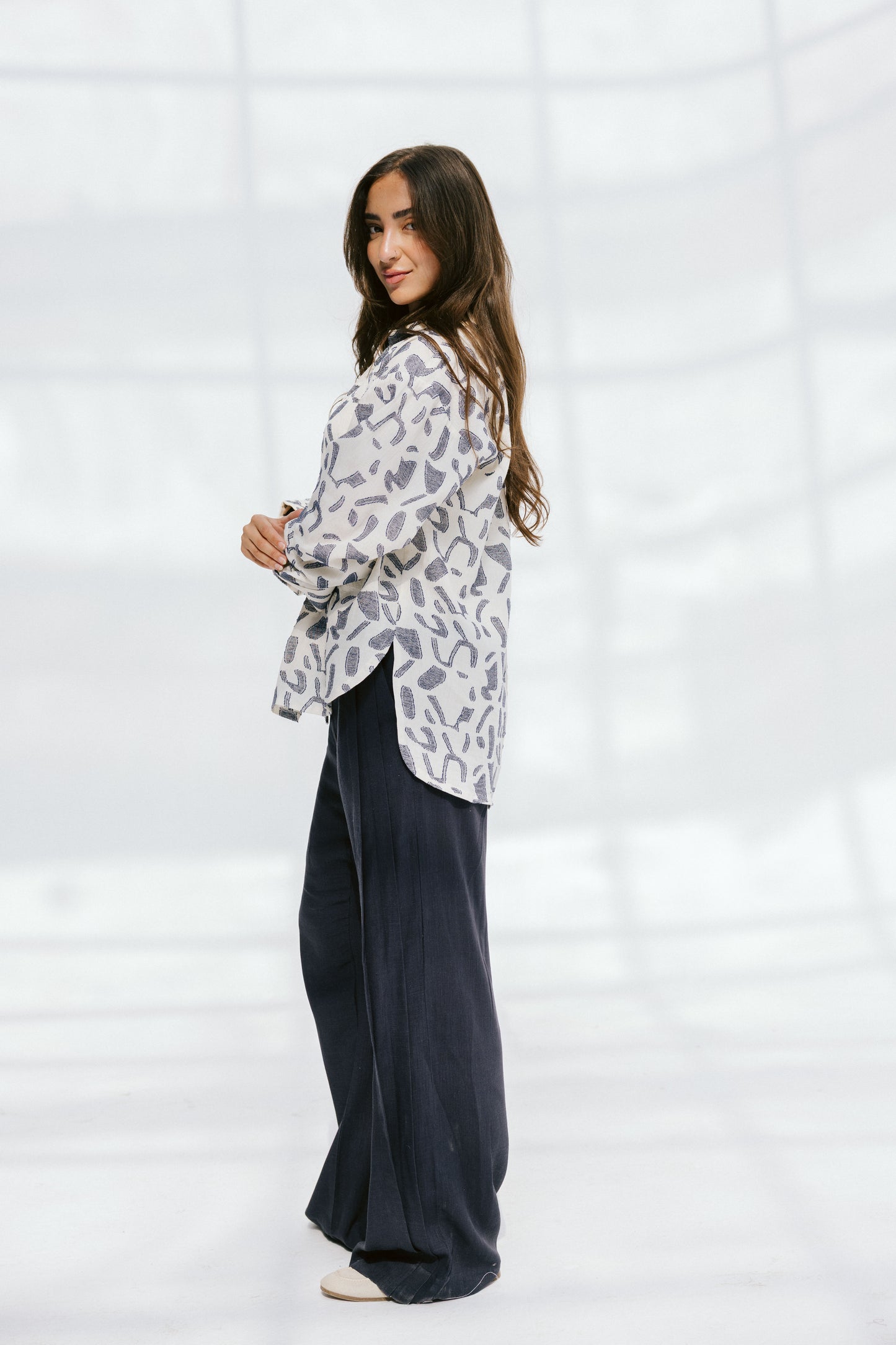 Beach Breeze shirt in denim blue