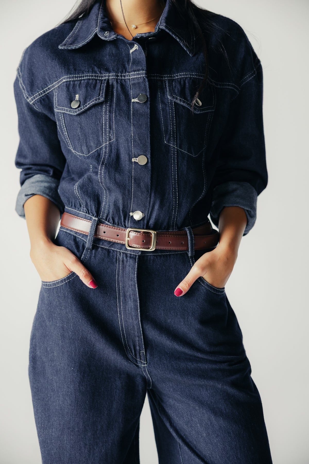 New Clara Jumpsuit in Raw Denim