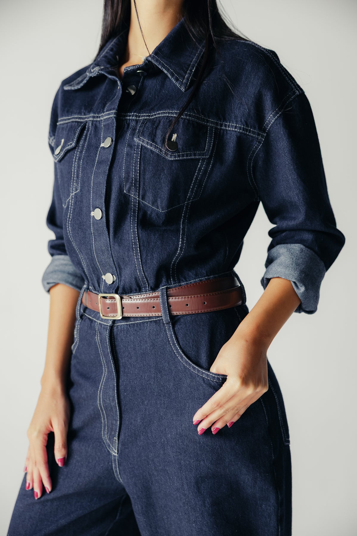 New Clara Jumpsuit in Raw Denim