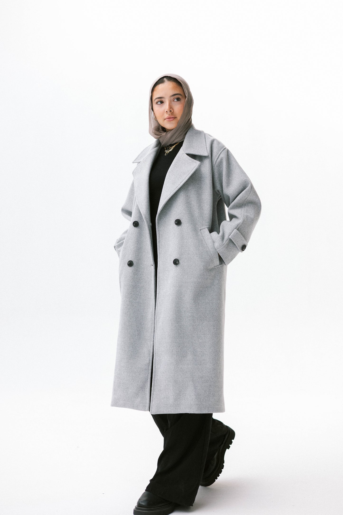 Luna Coat in Gray