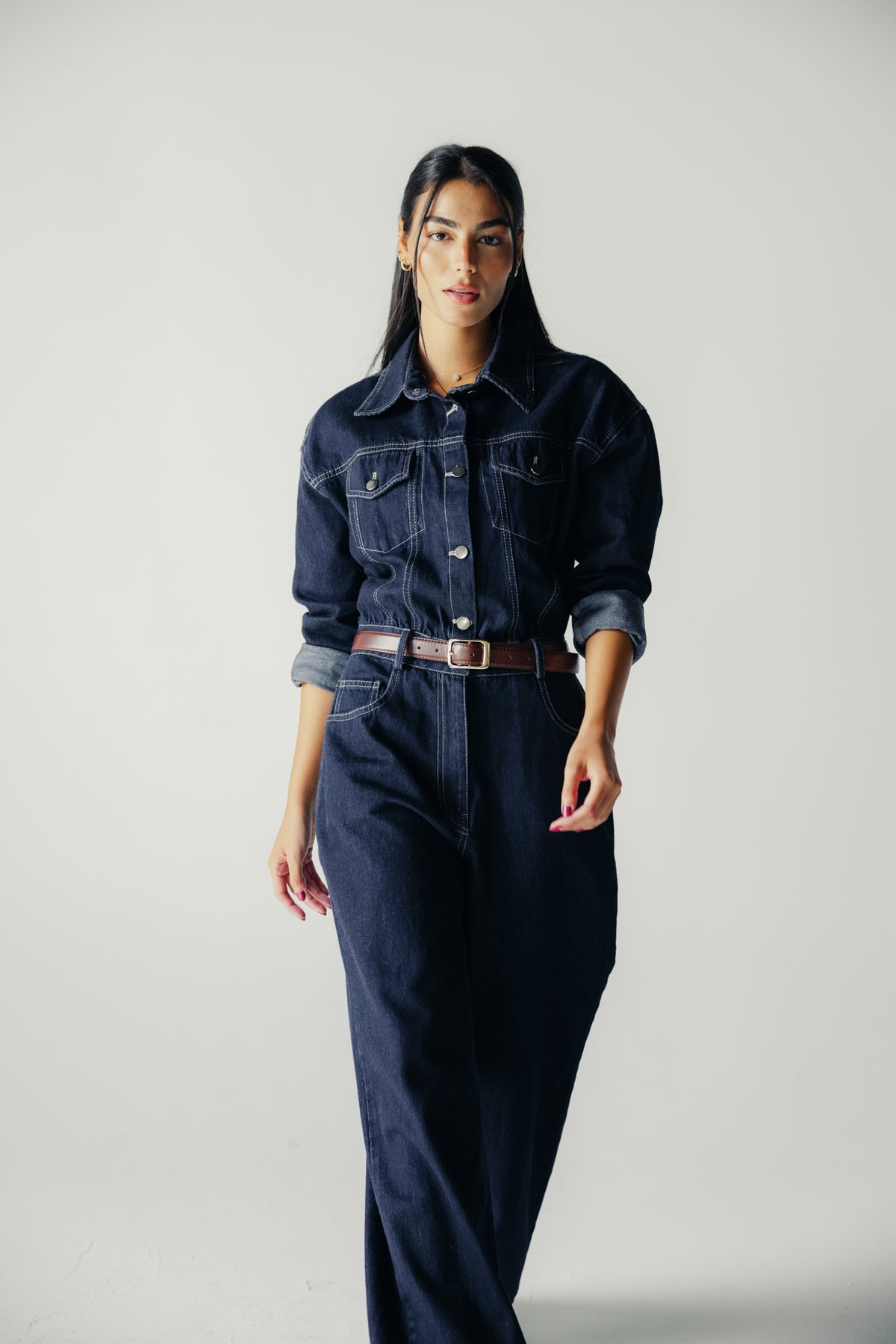 New Clara Jumpsuit in Raw Denim