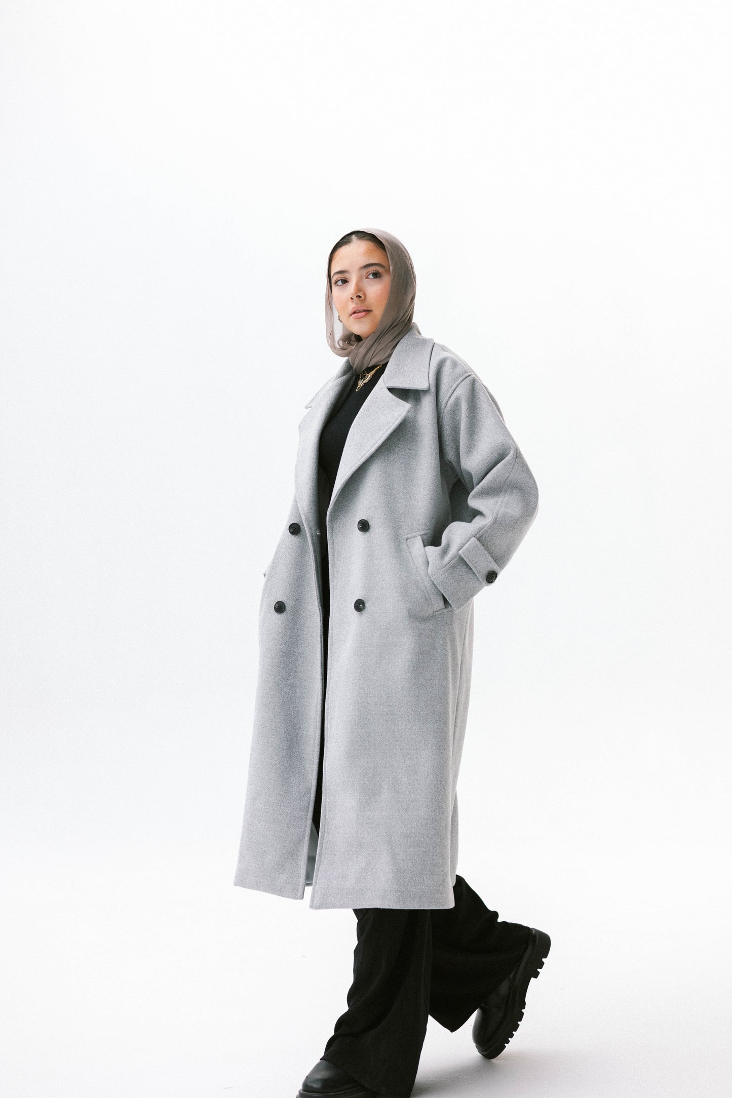 Luna Coat in Gray