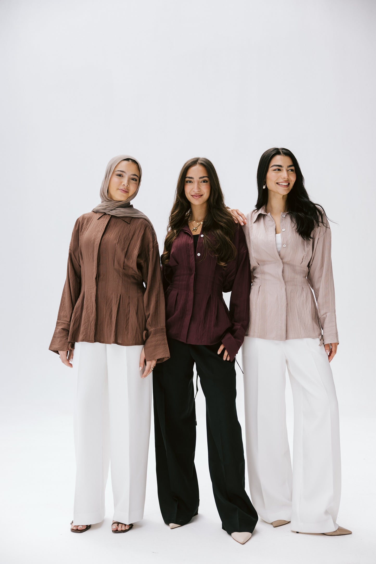 The Hourglass blouse in bronze