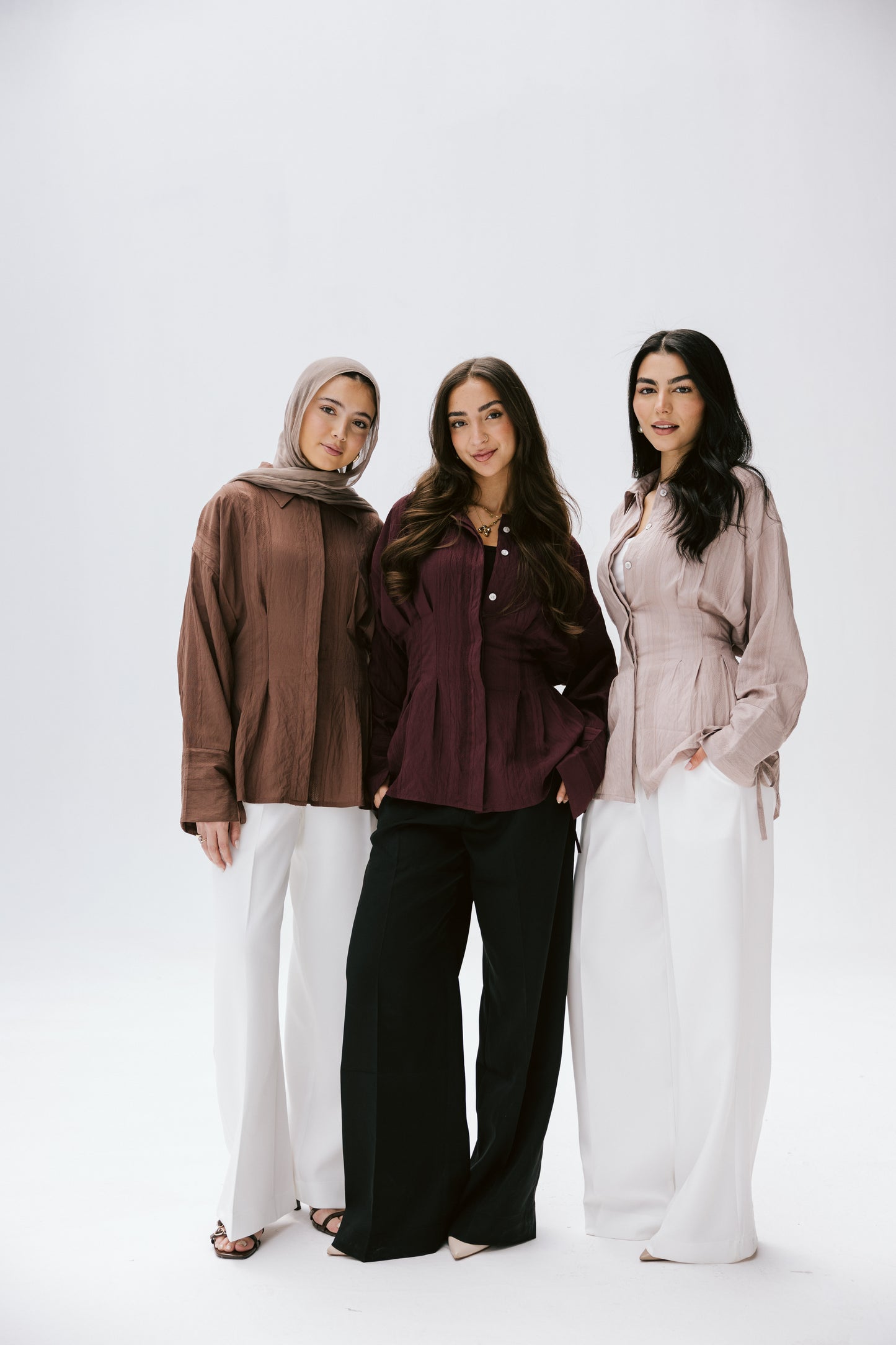 The Hourglass blouse in bronze