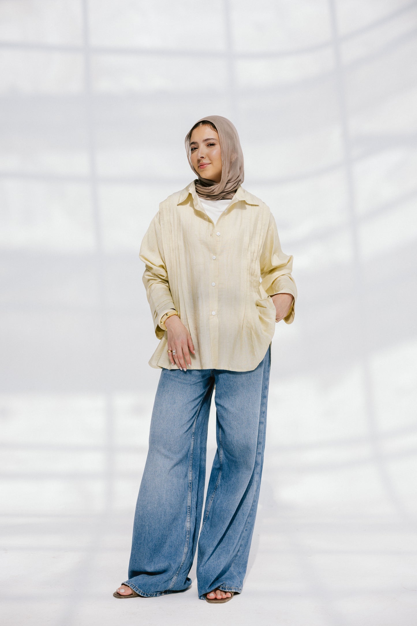 Sea Flow Shirt in Soft Yellow