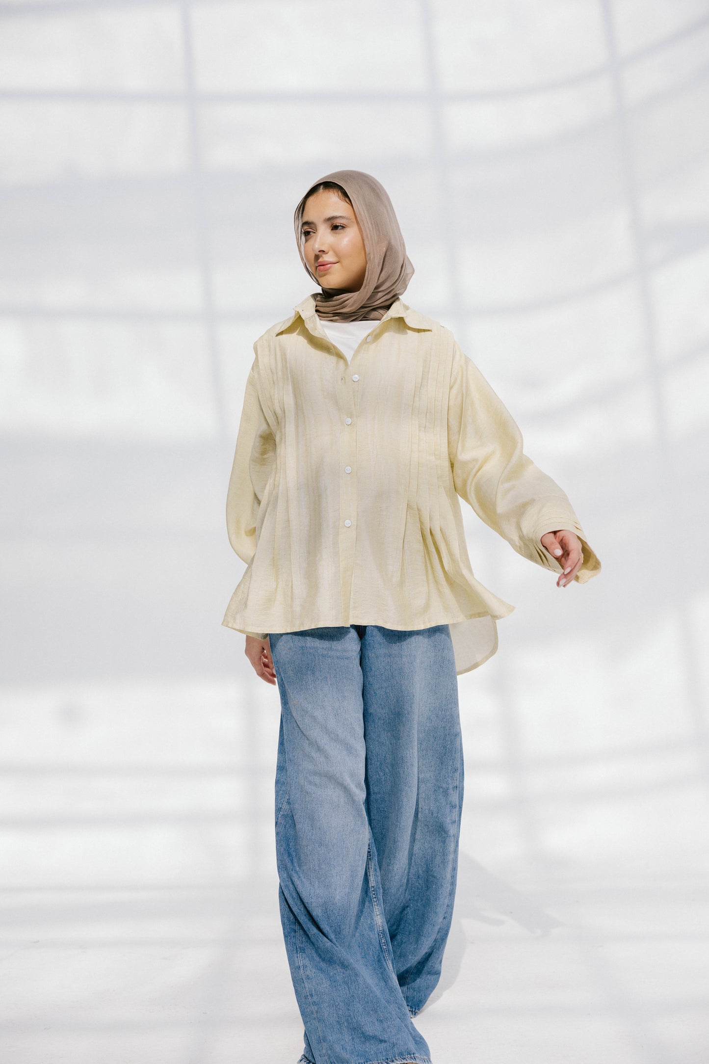 Sea Flow Shirt in Soft Yellow