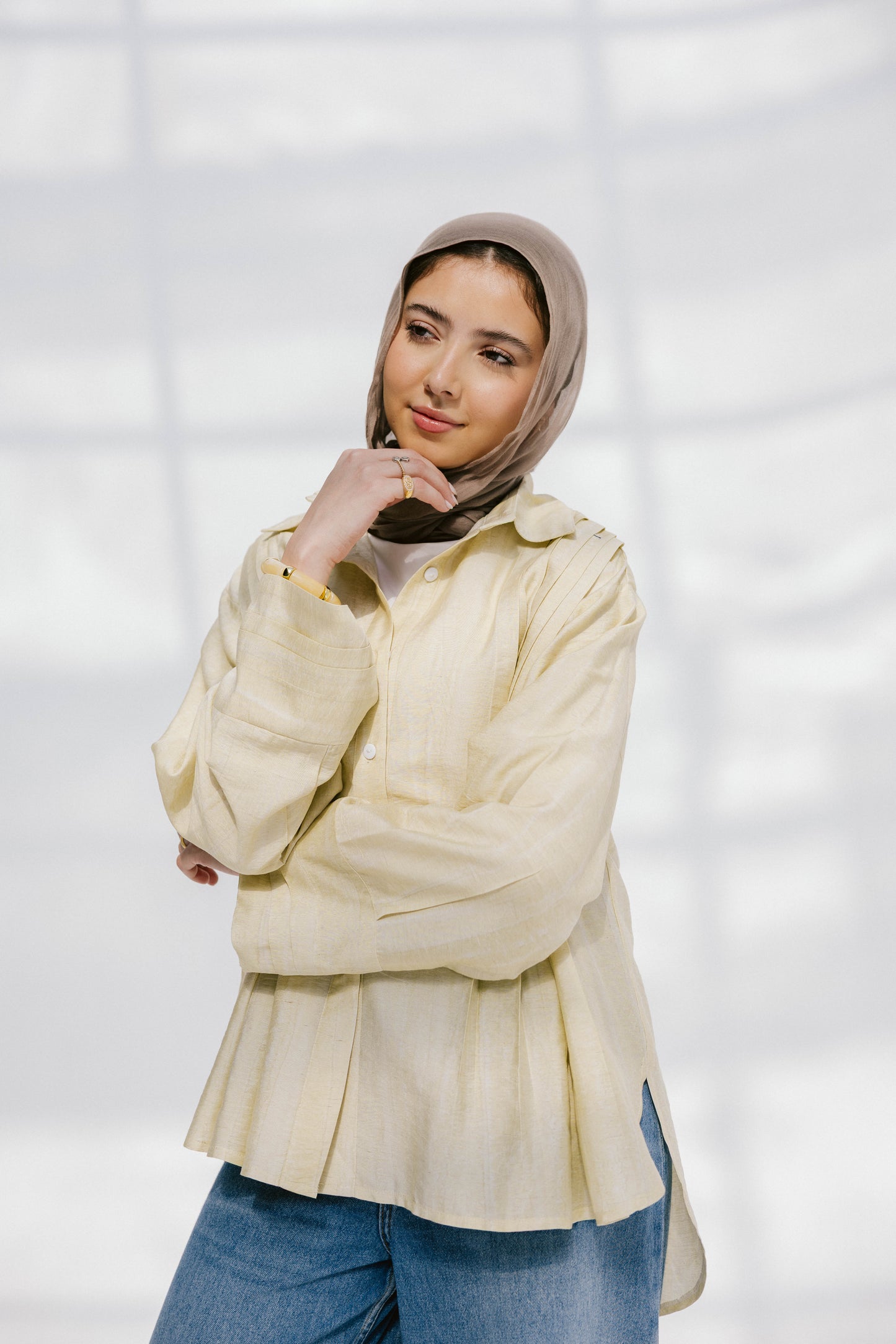 Sea Flow Shirt in Soft Yellow