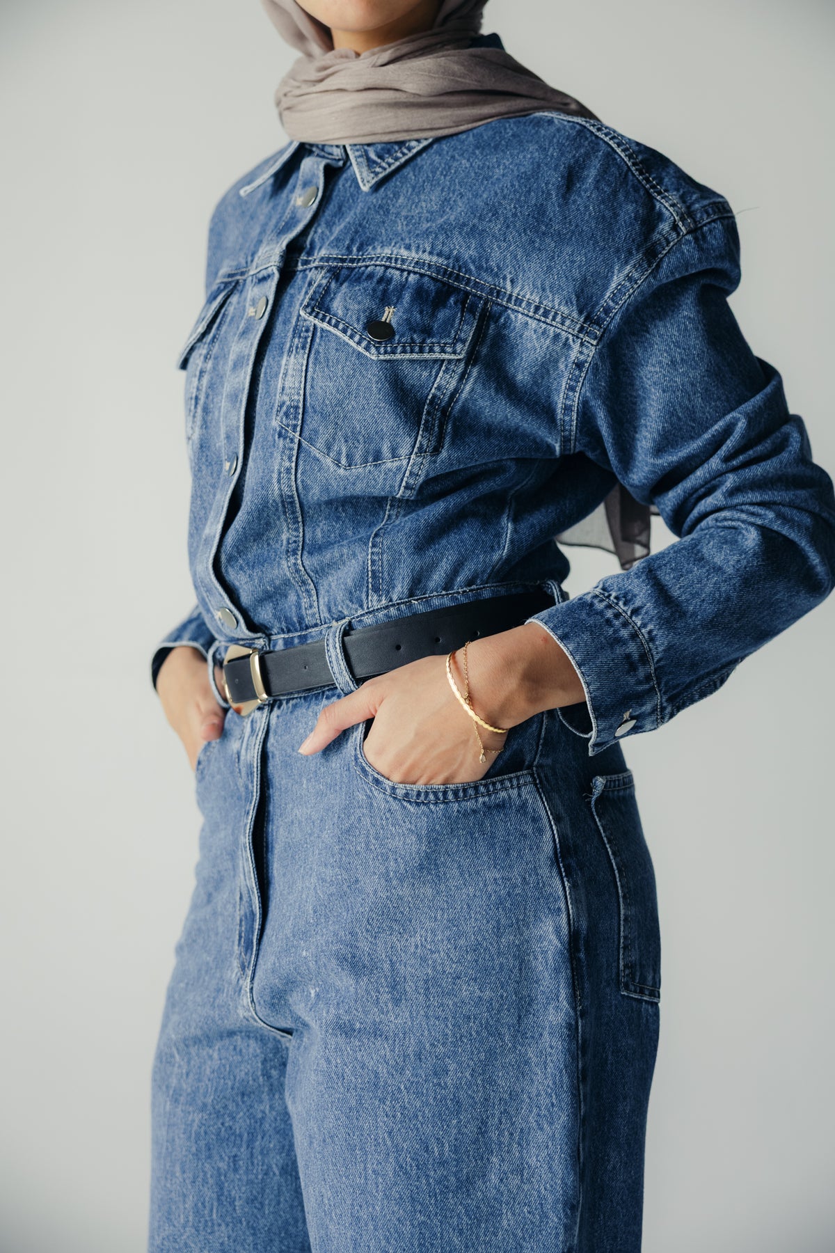 New Clara Jumpsuit in Light Denim