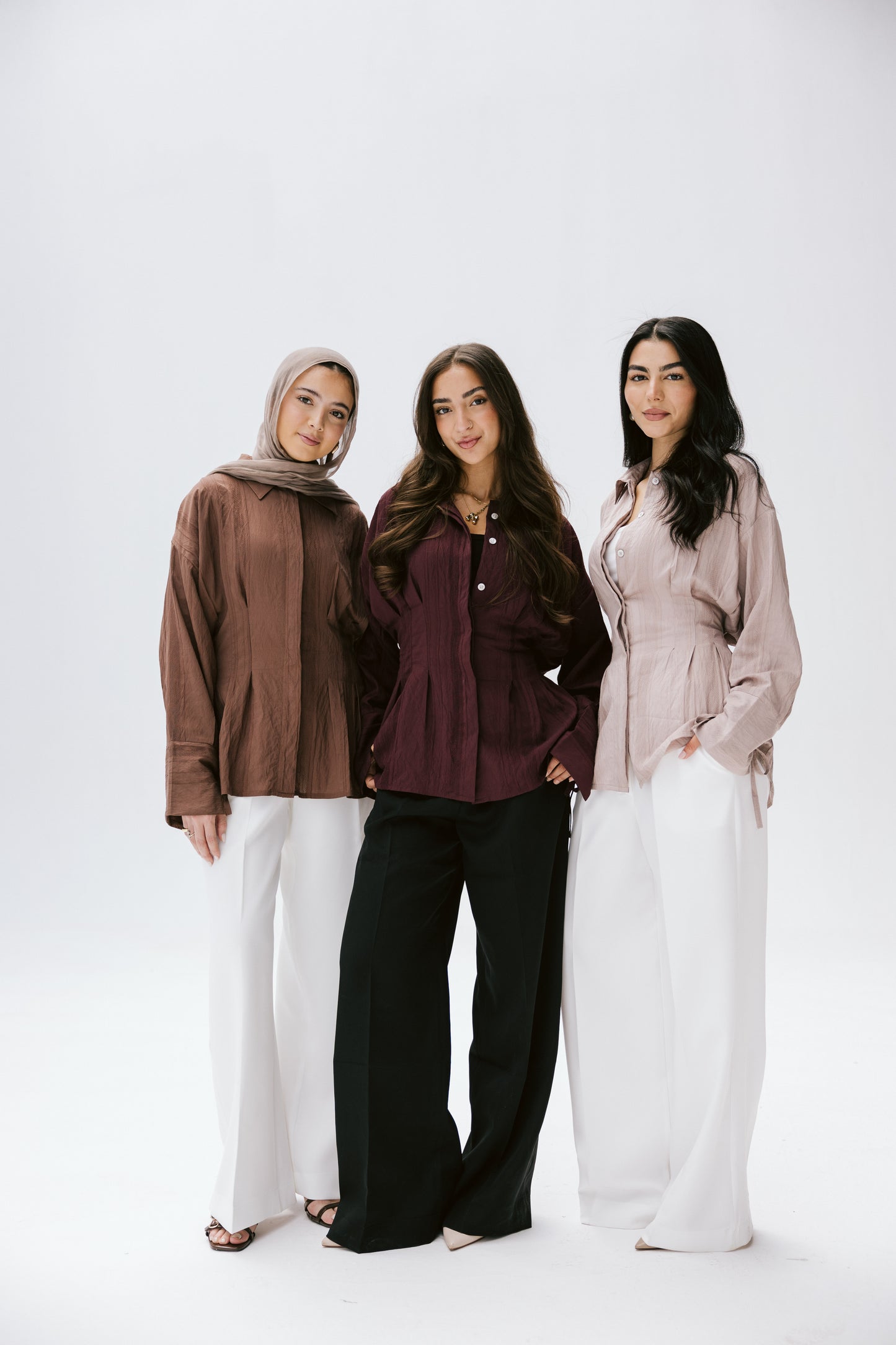 The Hourglass blouse in bronze
