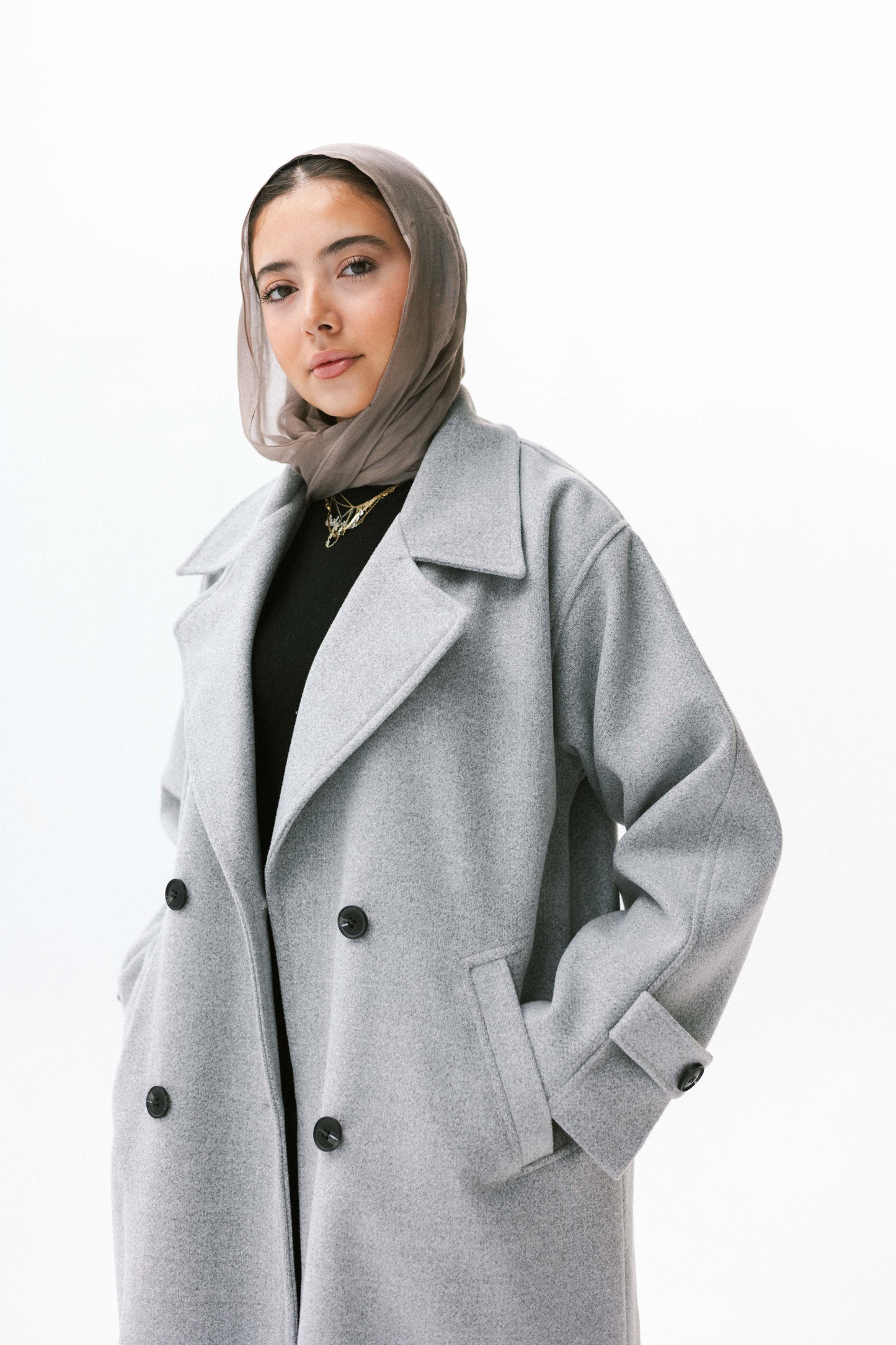 Luna Coat in Gray