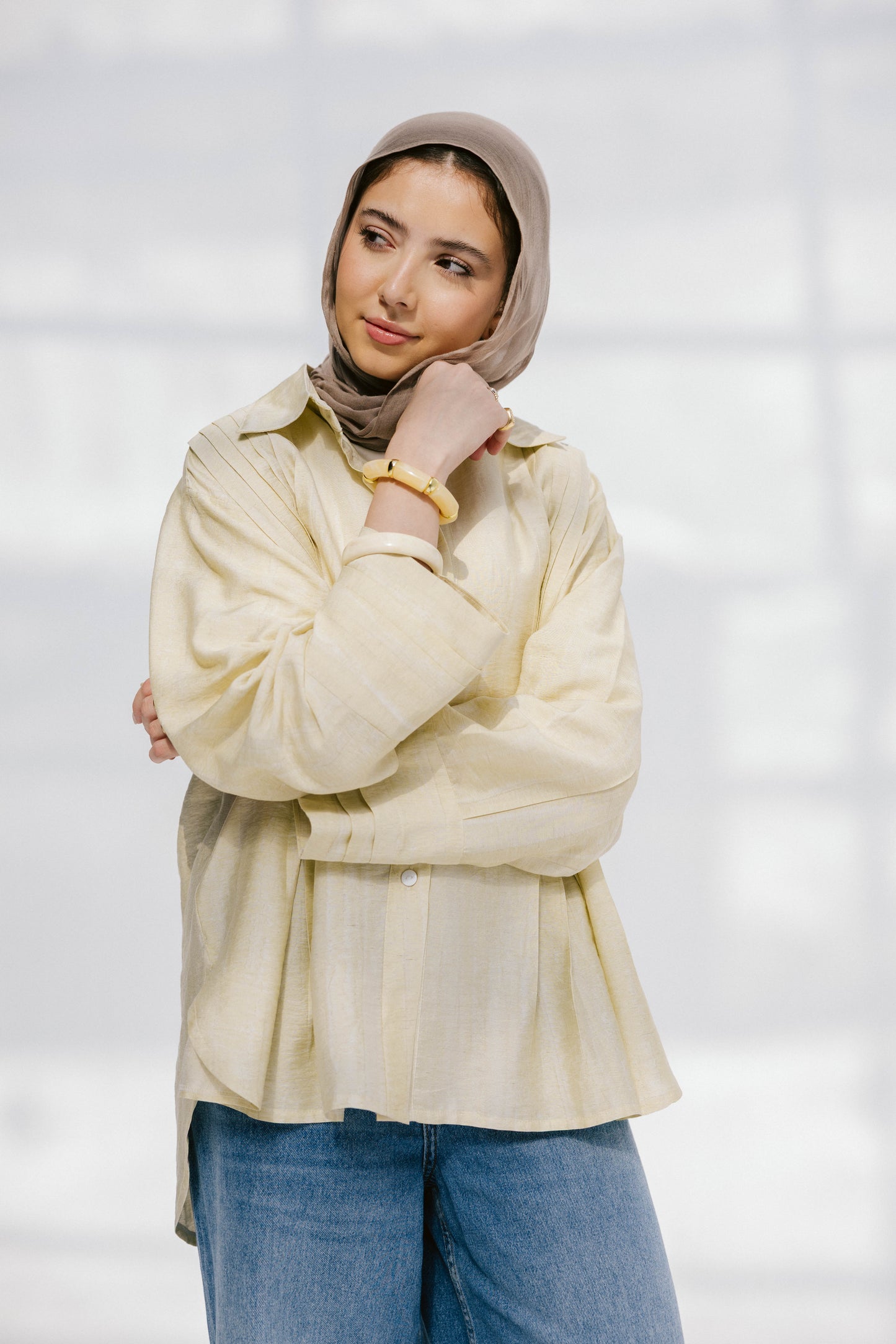 Sea Flow Shirt in Soft Yellow