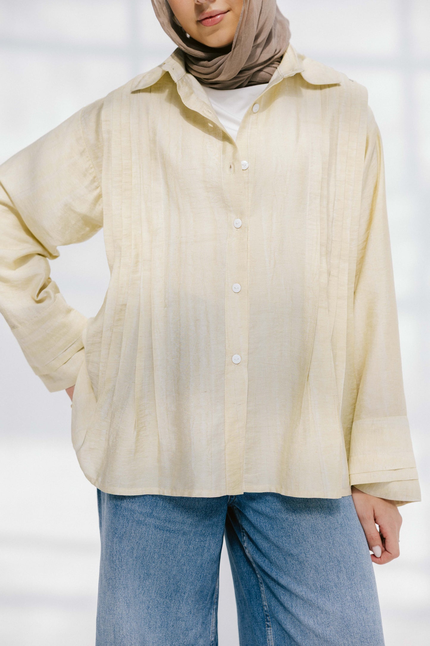 Sea Flow Shirt in Soft Yellow