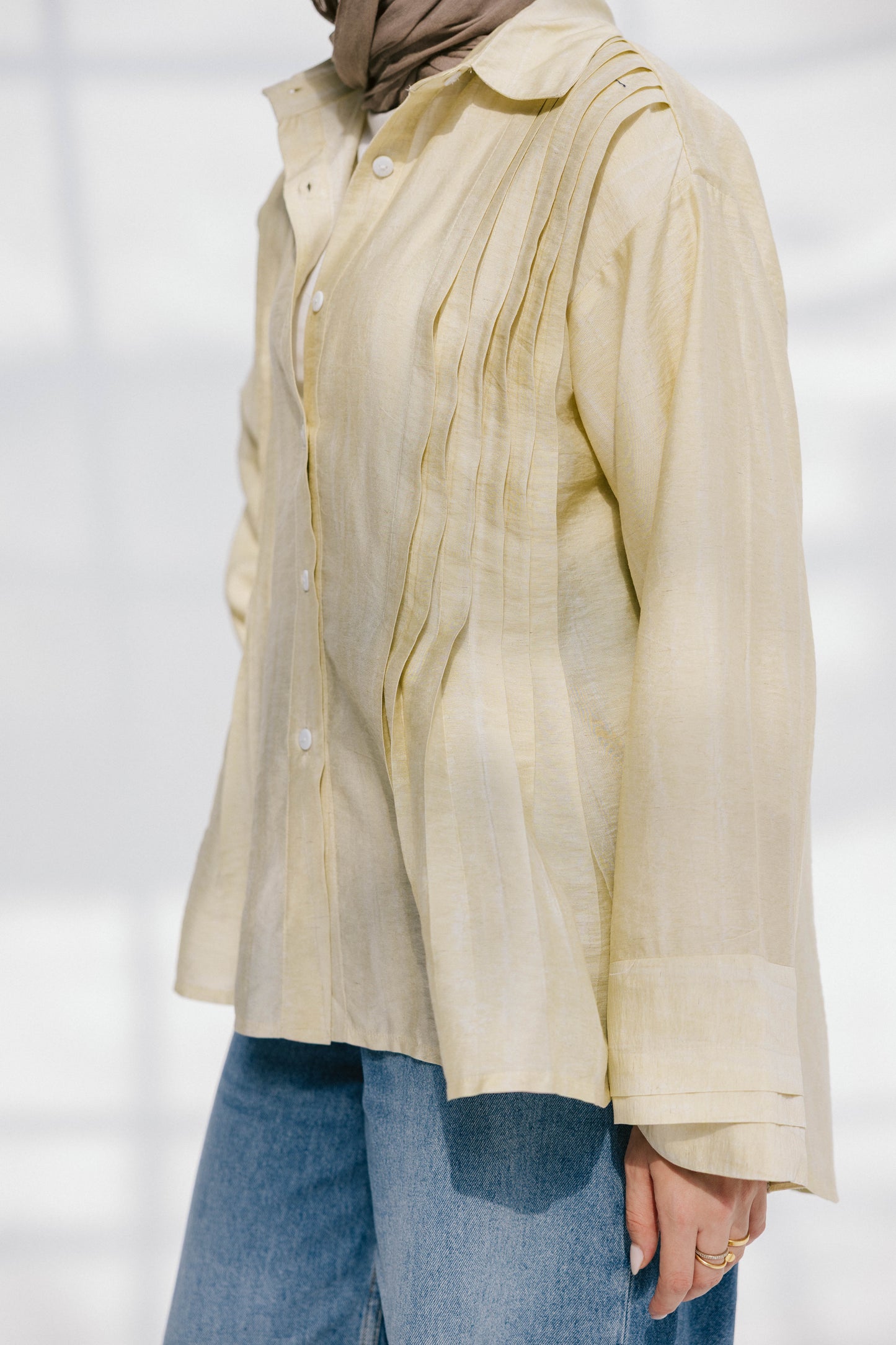 Sea Flow Shirt in Soft Yellow
