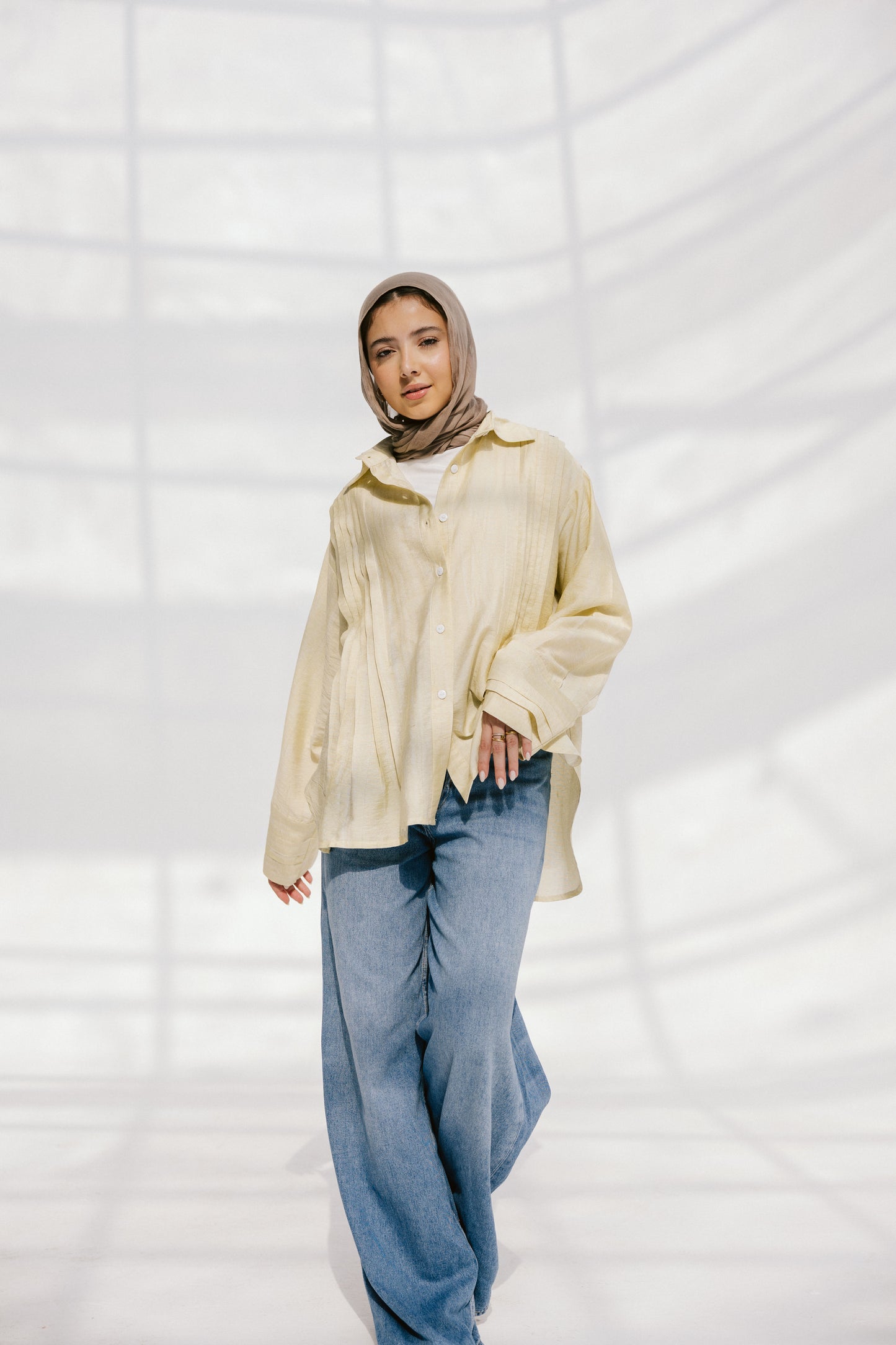 Sea Flow Shirt in Soft Yellow