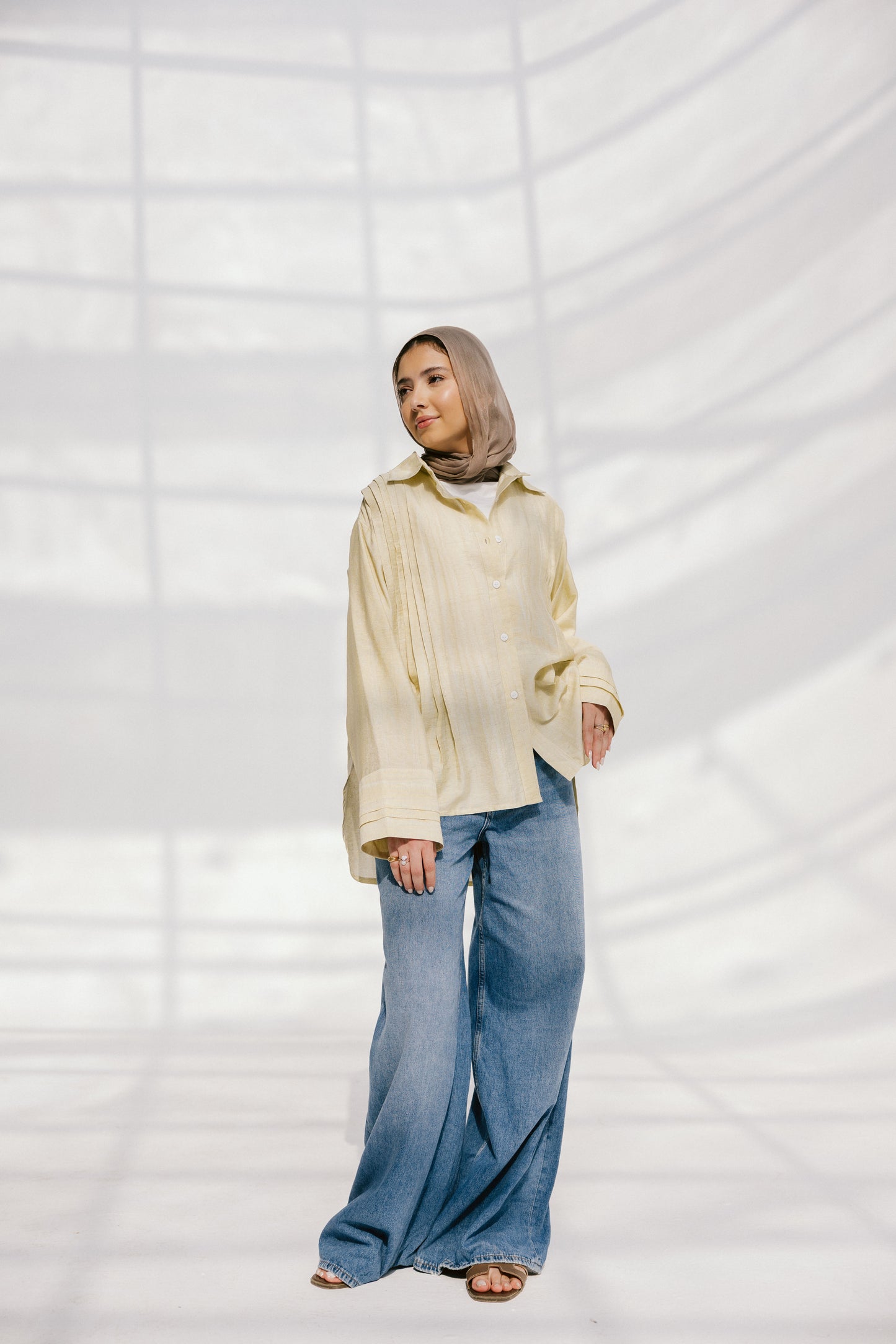 Sea Flow Shirt in Soft Yellow