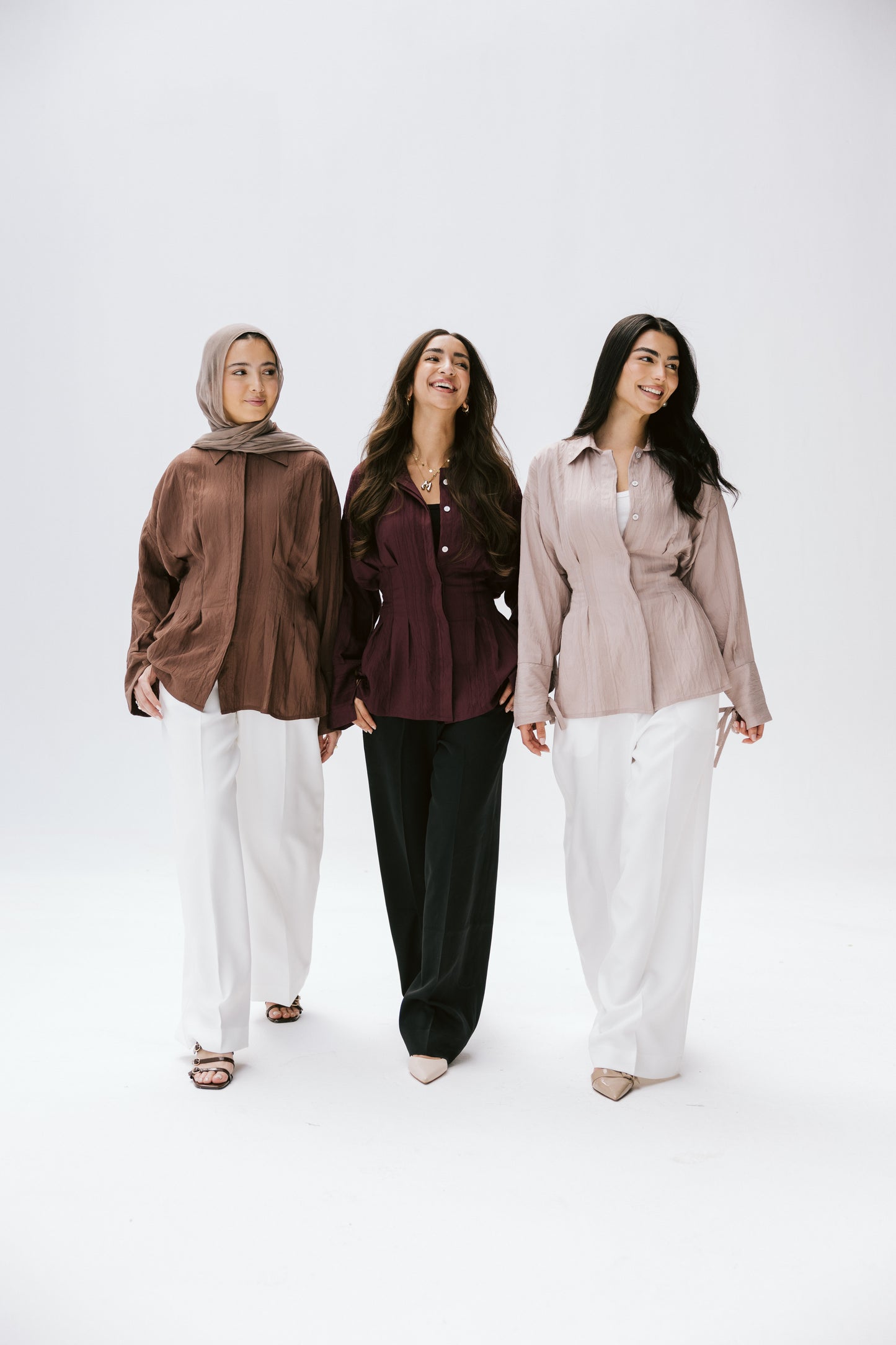 The Hourglass blouse in bronze