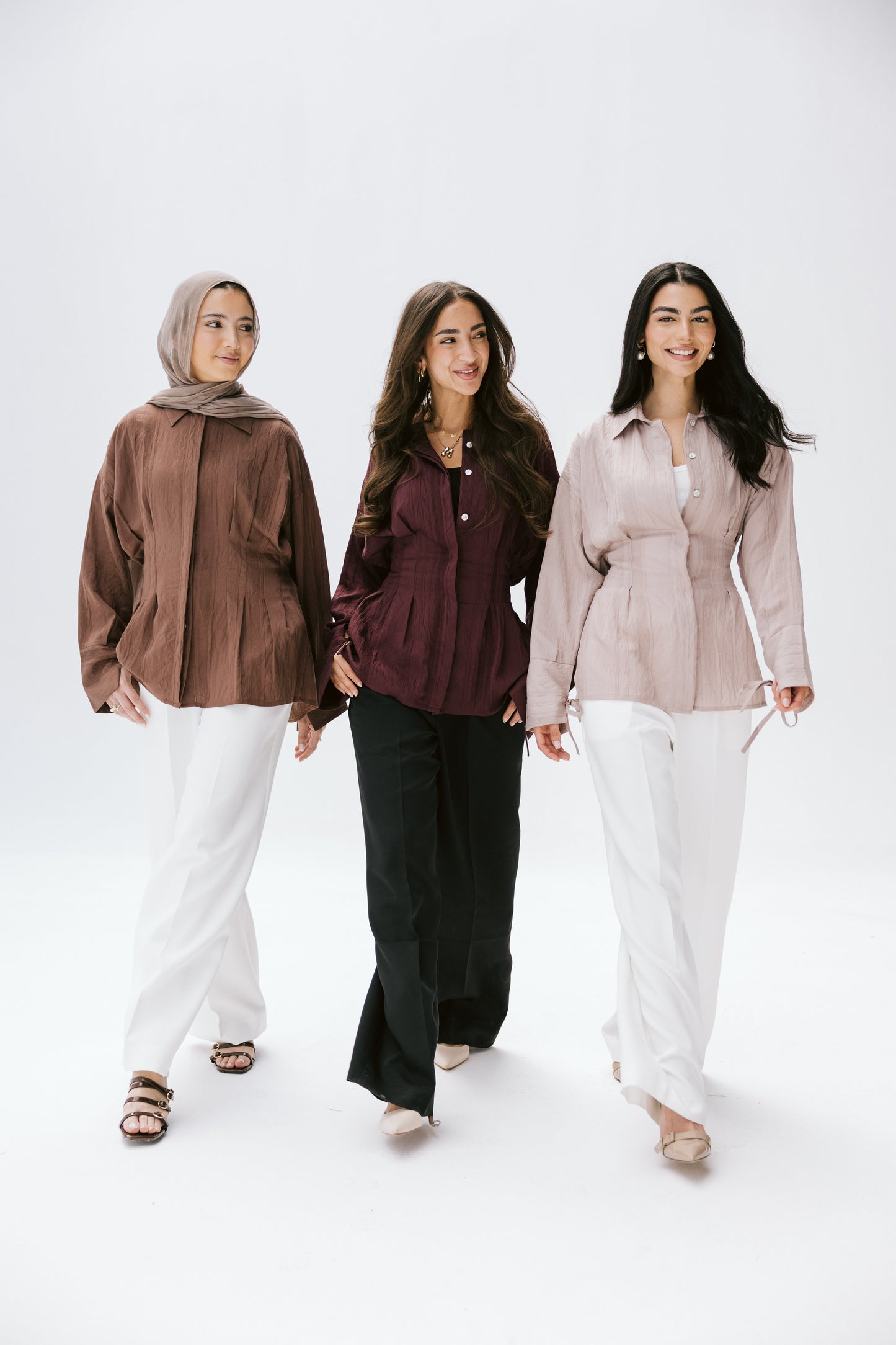 The Hourglass blouse in bronze
