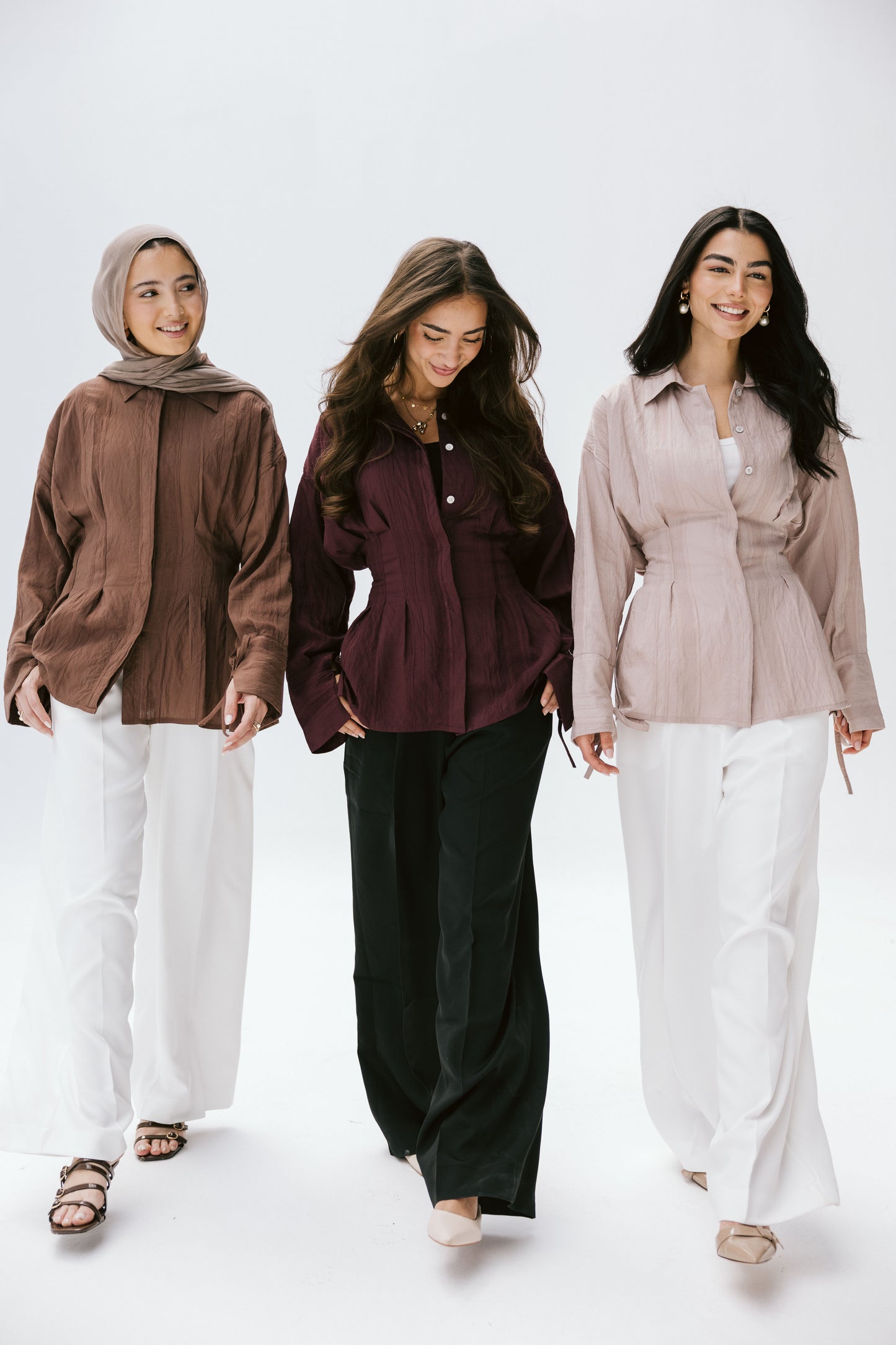 The Hourglass blouse in bronze