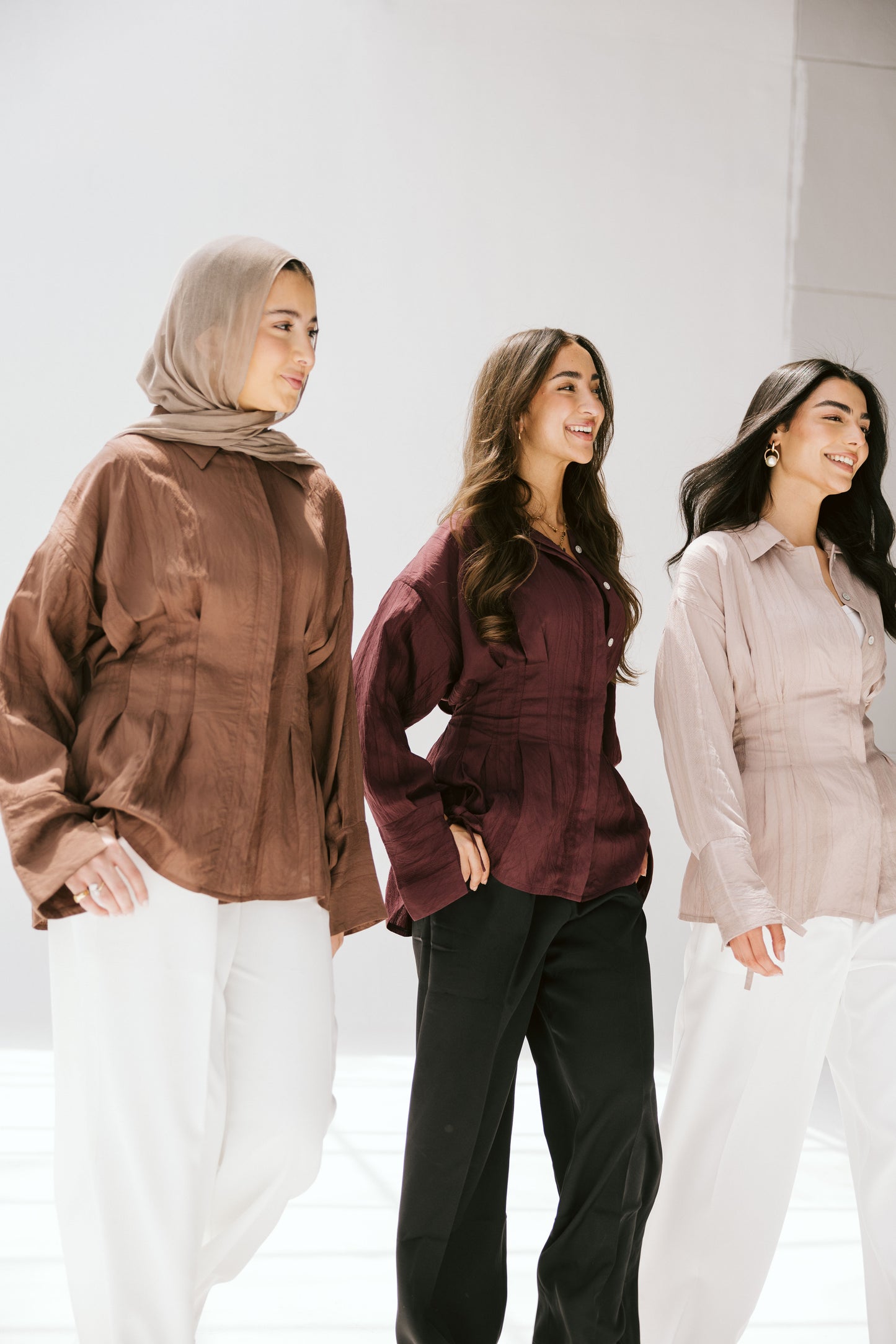 The Hourglass blouse in bronze