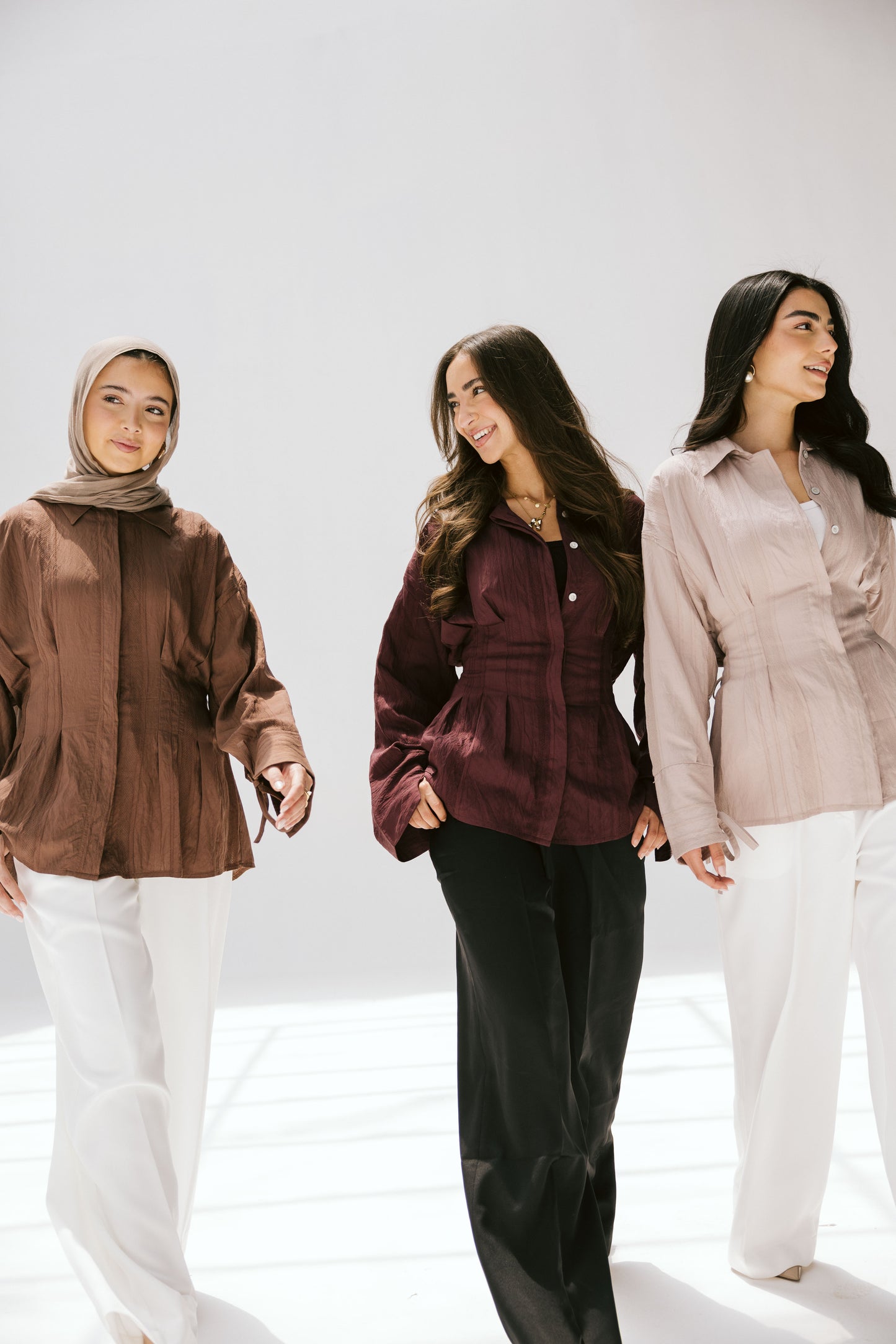 The Hourglass blouse in bronze