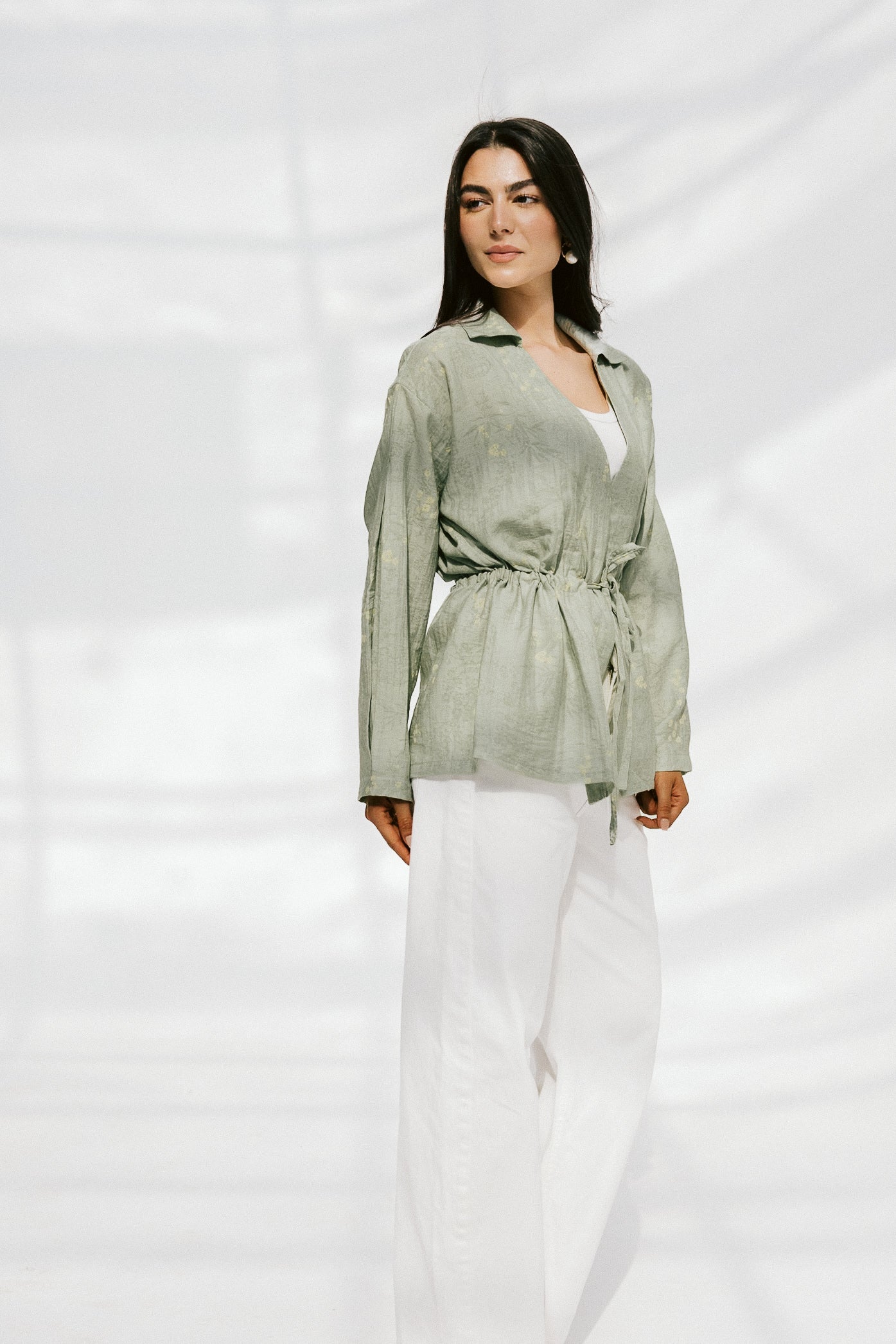 Fleur Aura Top in Matcha