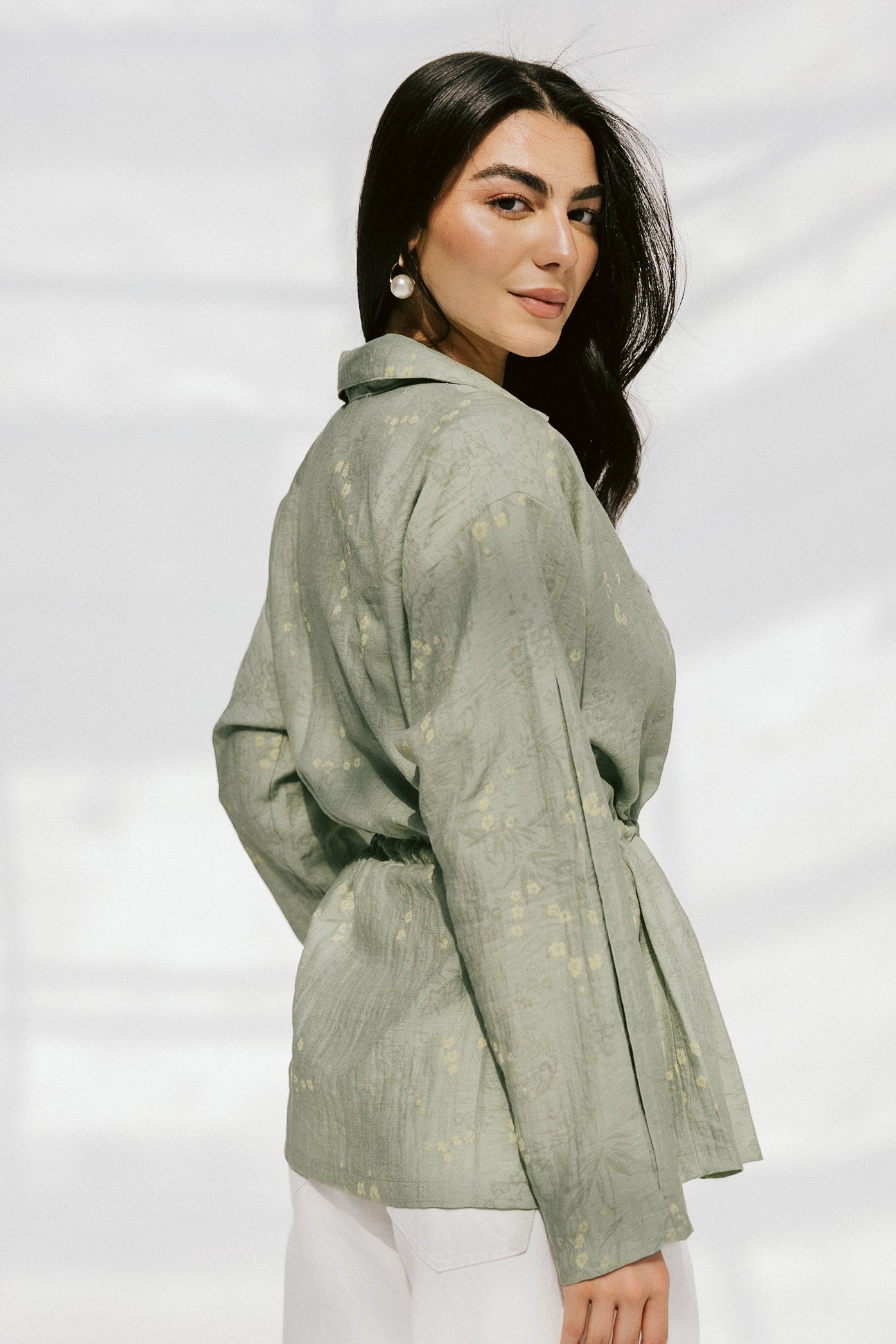Fleur Aura Top in Matcha