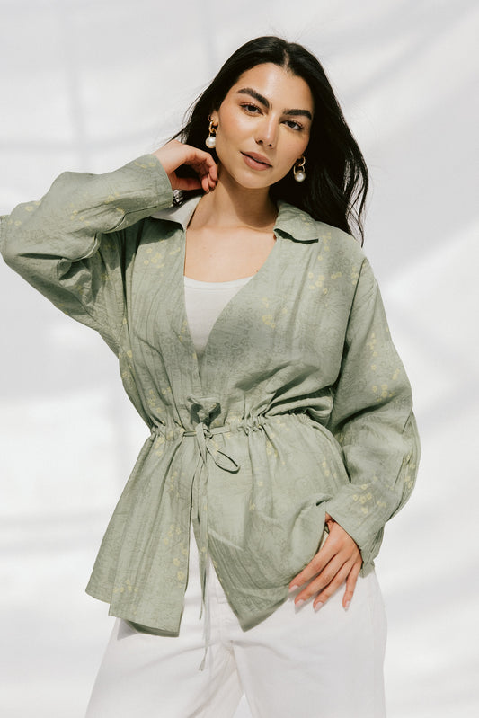 Fleur Aura Top in Matcha