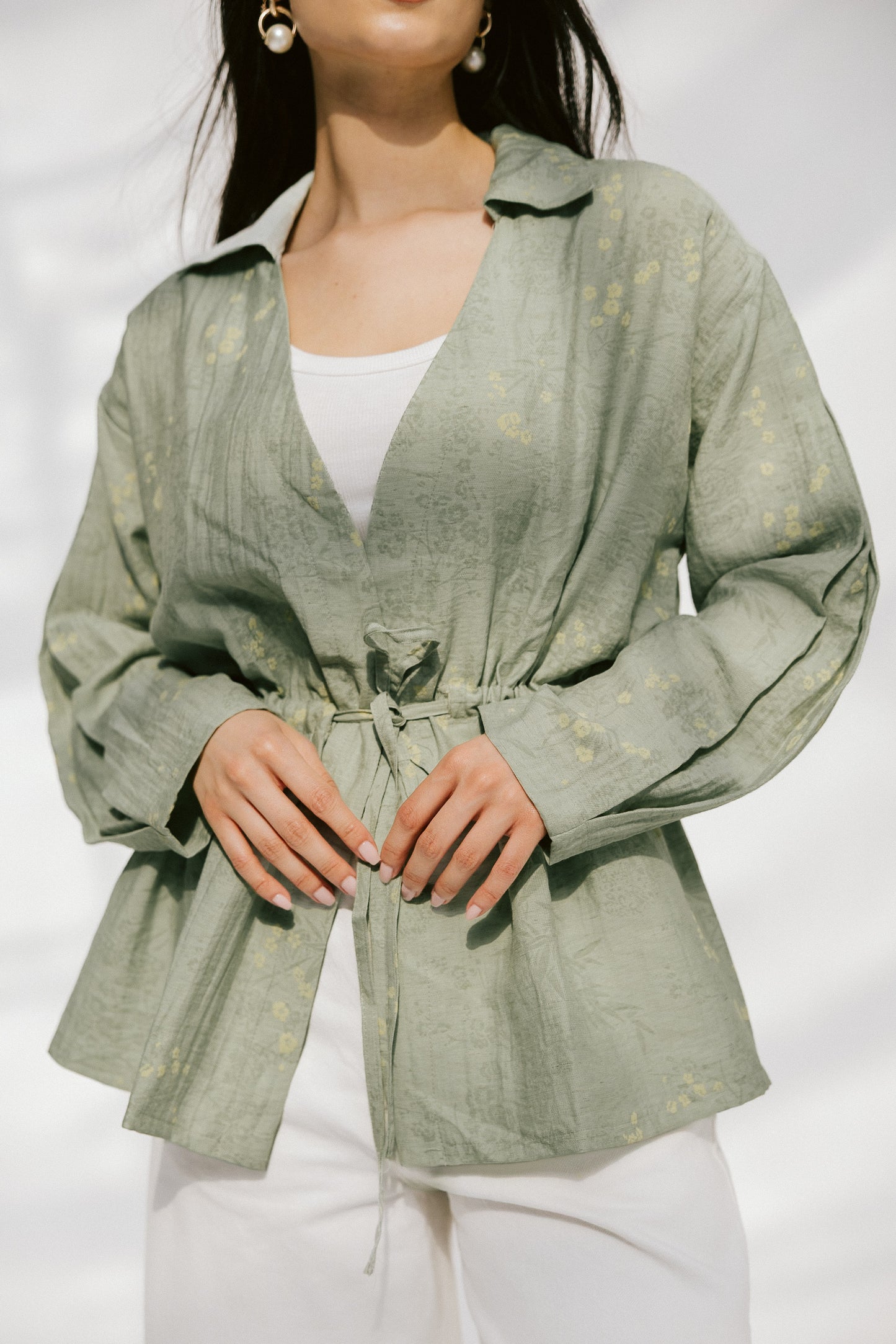 Fleur Aura Top in Matcha
