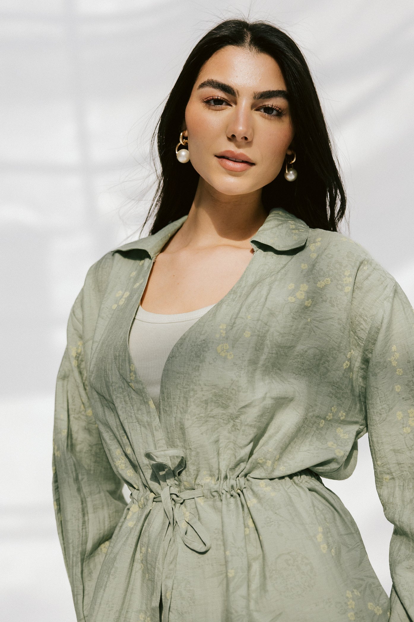 Fleur Aura Top in Matcha